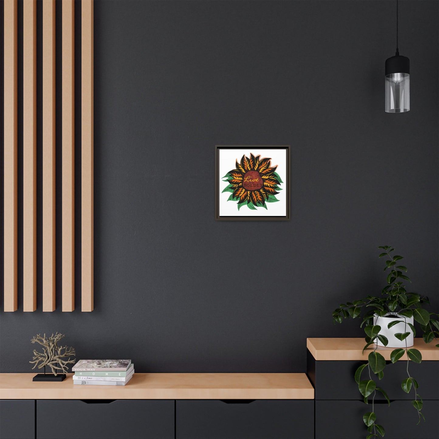 Live Boldly, Matte Canvas, Framed (Multi-color)