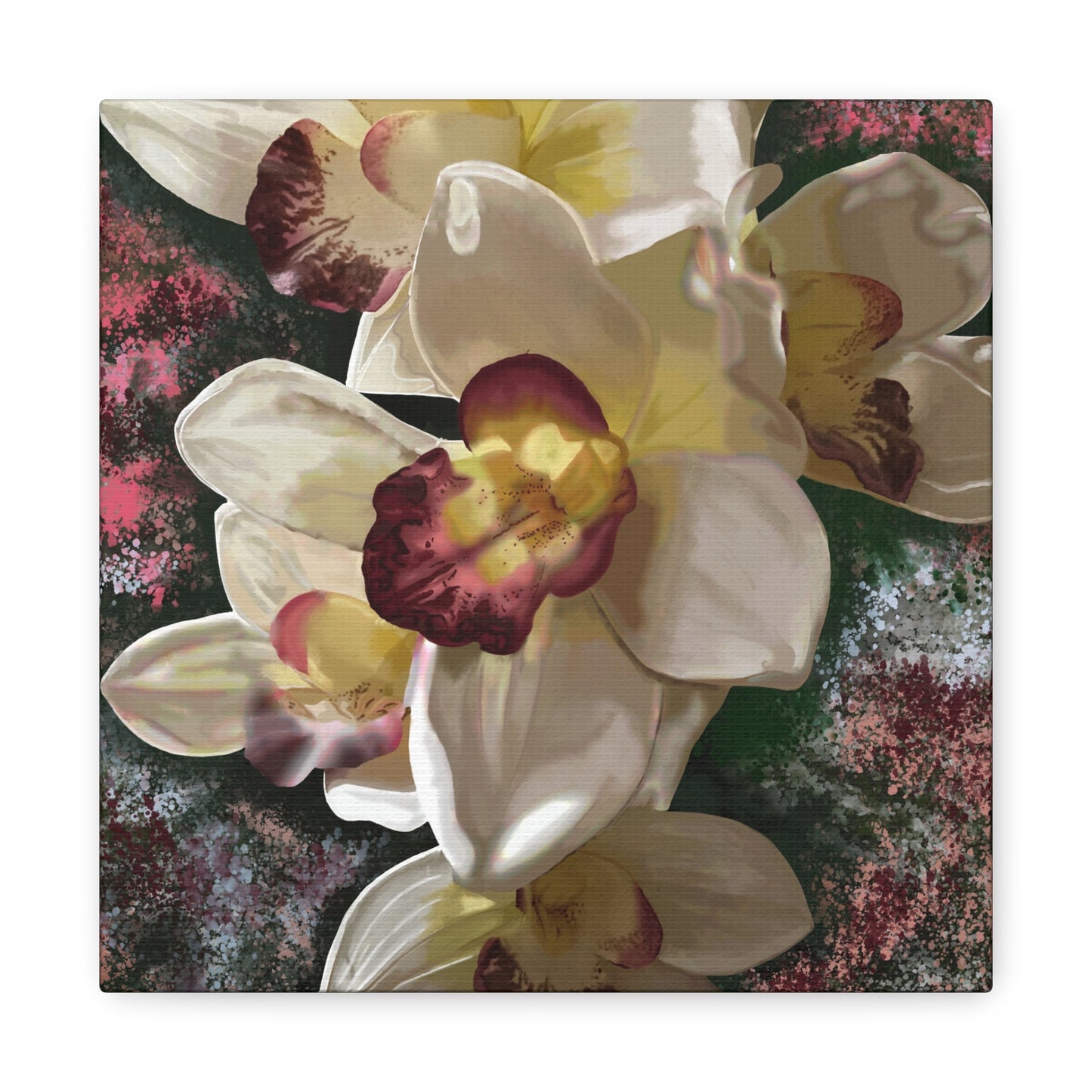 Orchid Matte Canvas, Stretched, 1.25", Wall Art, Flower Art