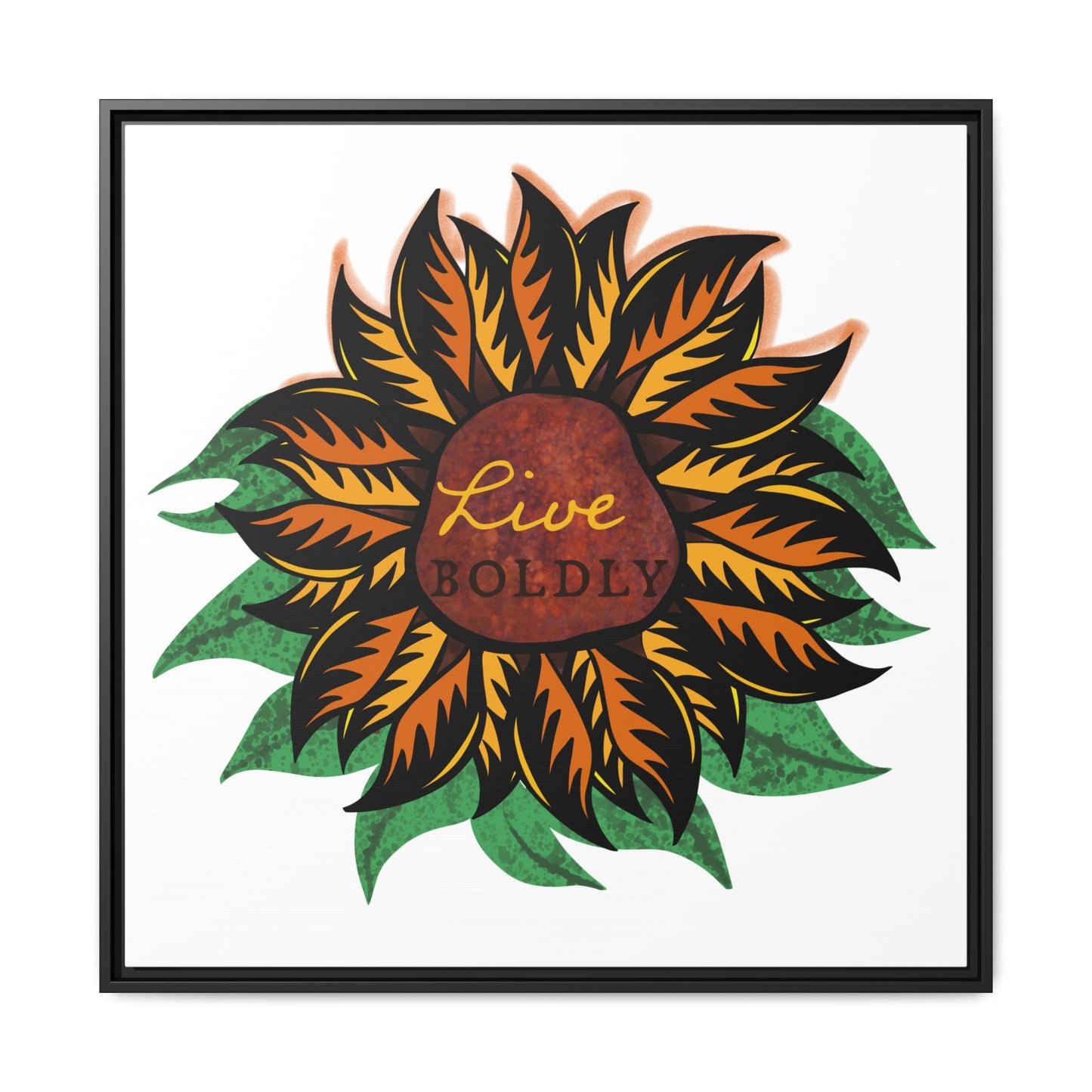 Live Boldly, Matte Canvas, Framed (Multi-color)