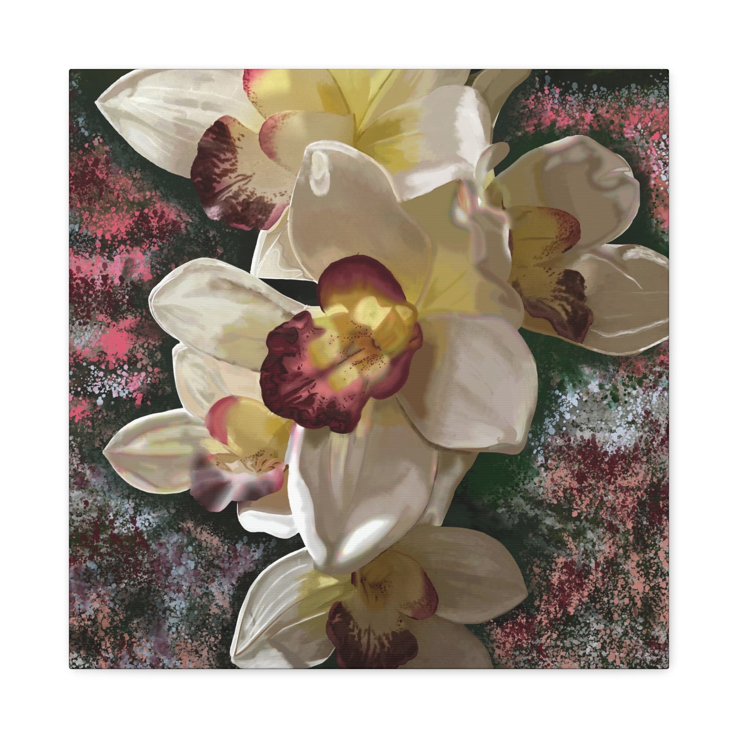 Orchid Matte Canvas, Stretched, 1.25", Wall Art, Flower Art