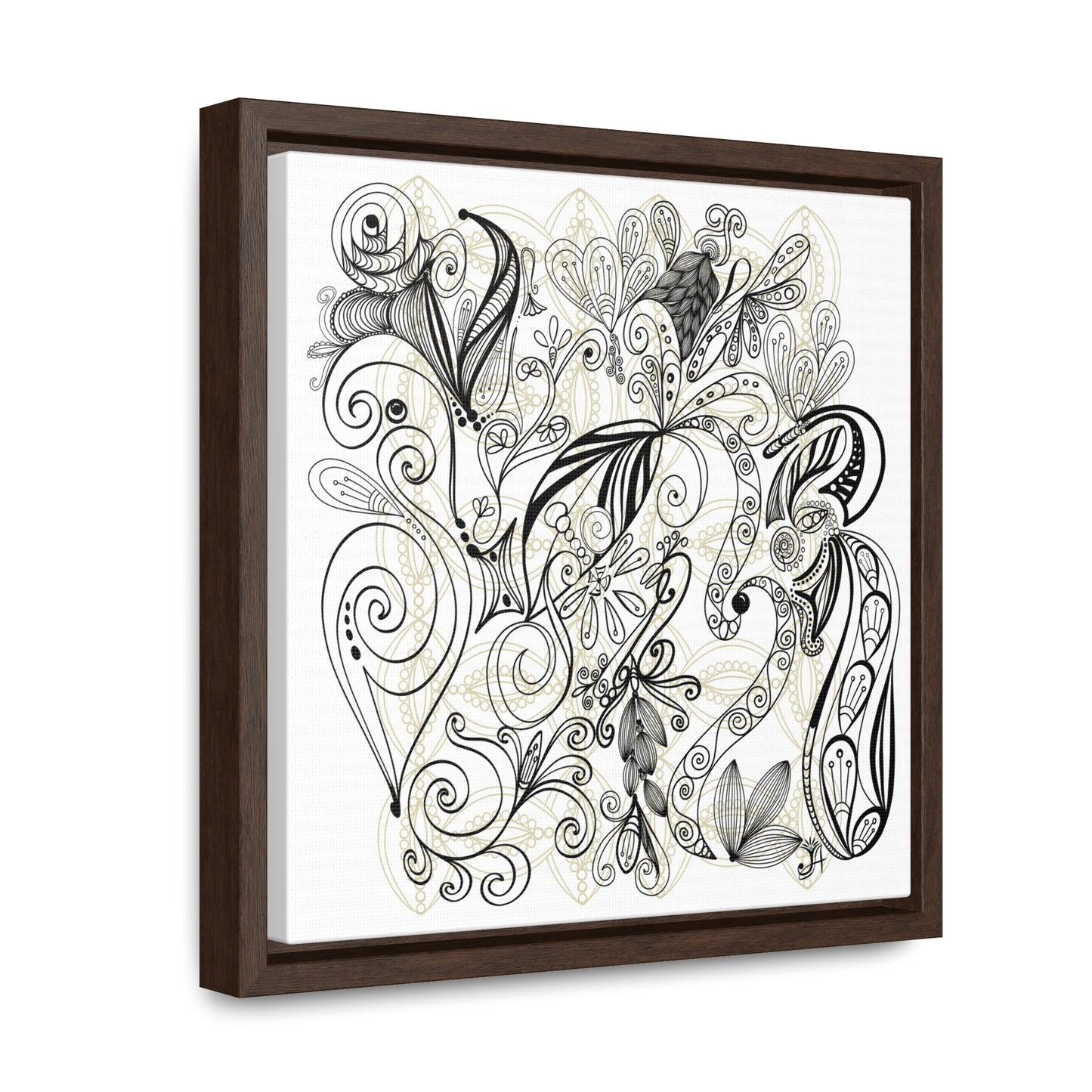 Golden Touch - Original Art-Gallery Canvas Print, Square Frame, Gift, Wall Art,