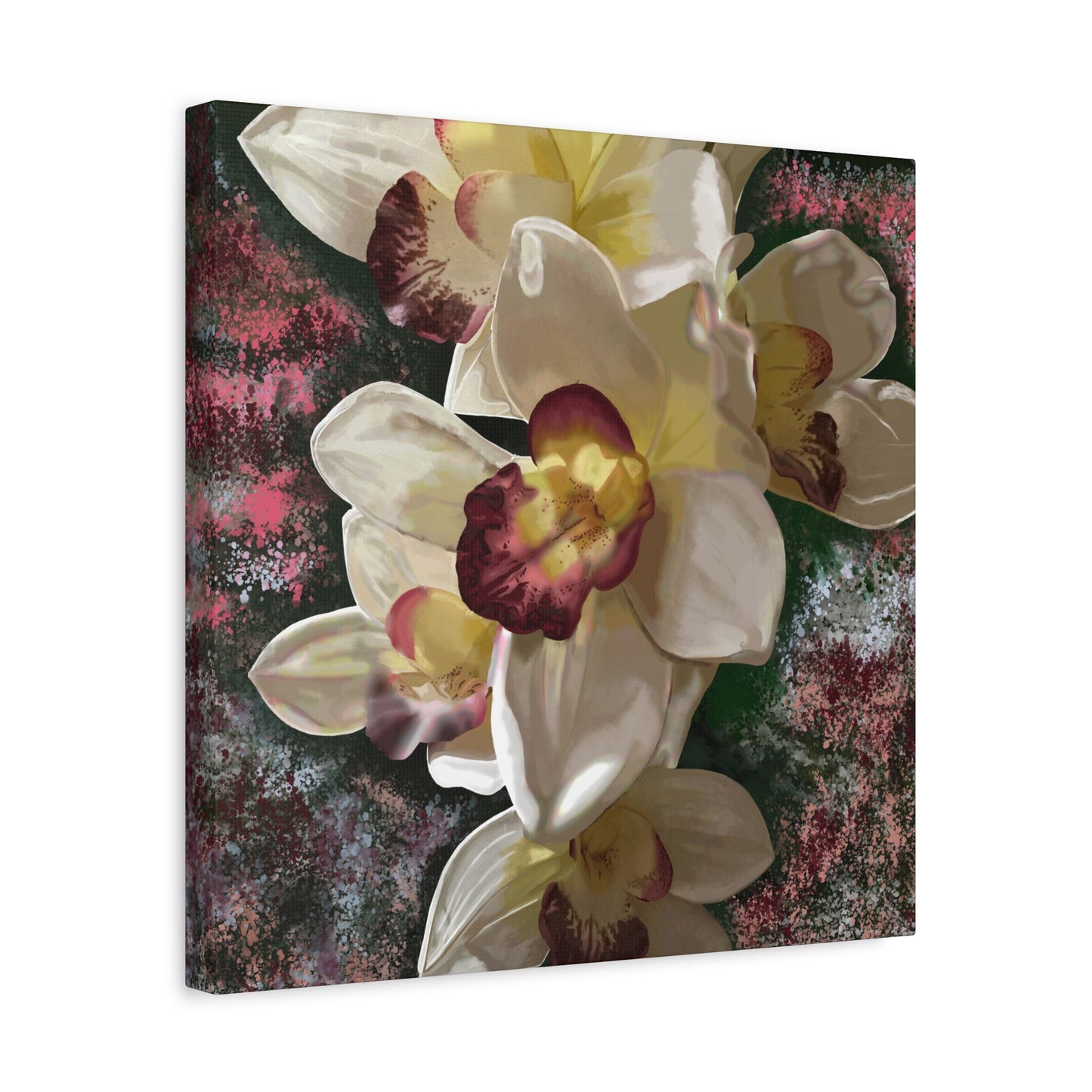 Orchid Matte Canvas, Stretched, 1.25", Wall Art, Flower Art