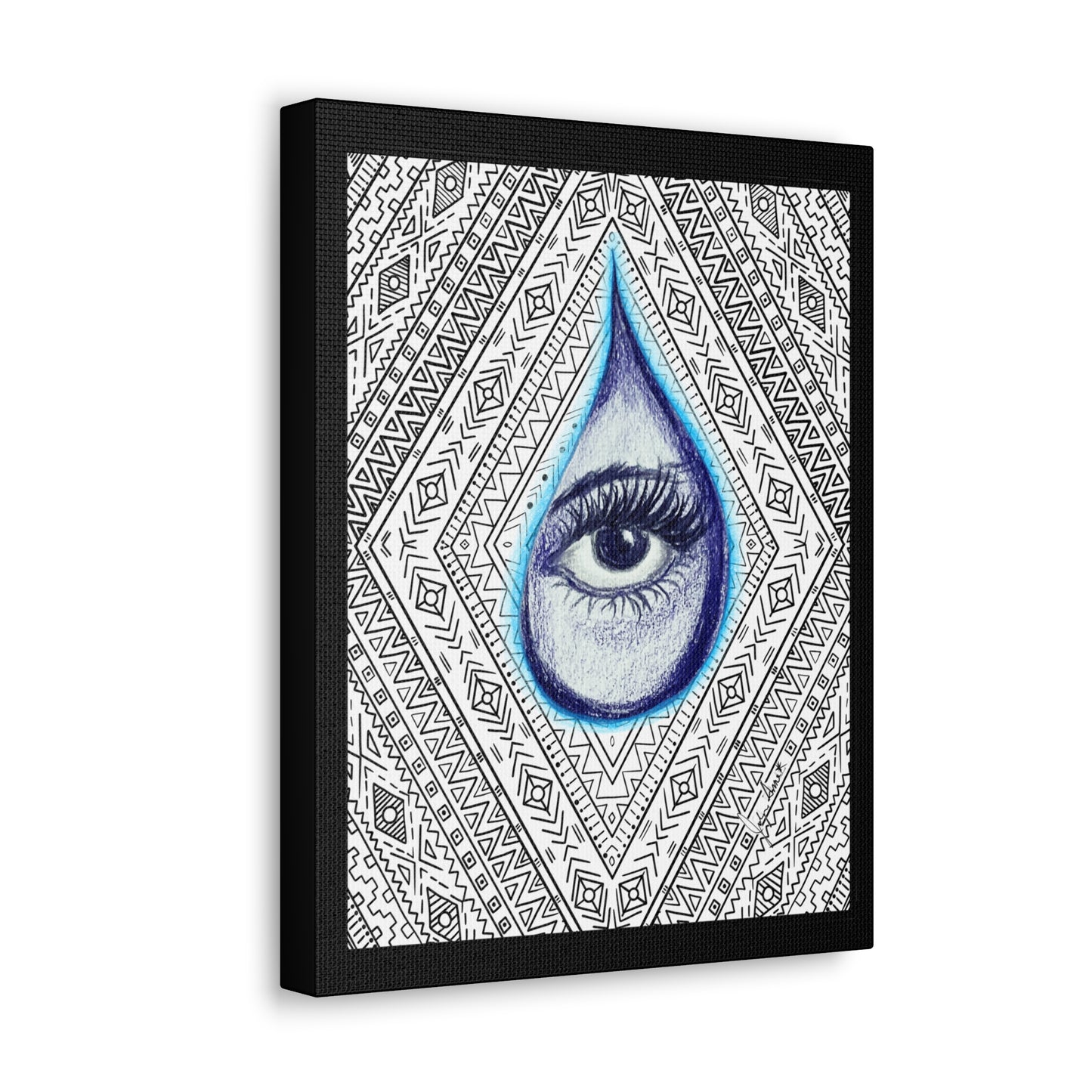 Tears Within-JolyneAnne Art Gallery Wrapped Canvas, Gift ideas, Original Artwork, Wall Art