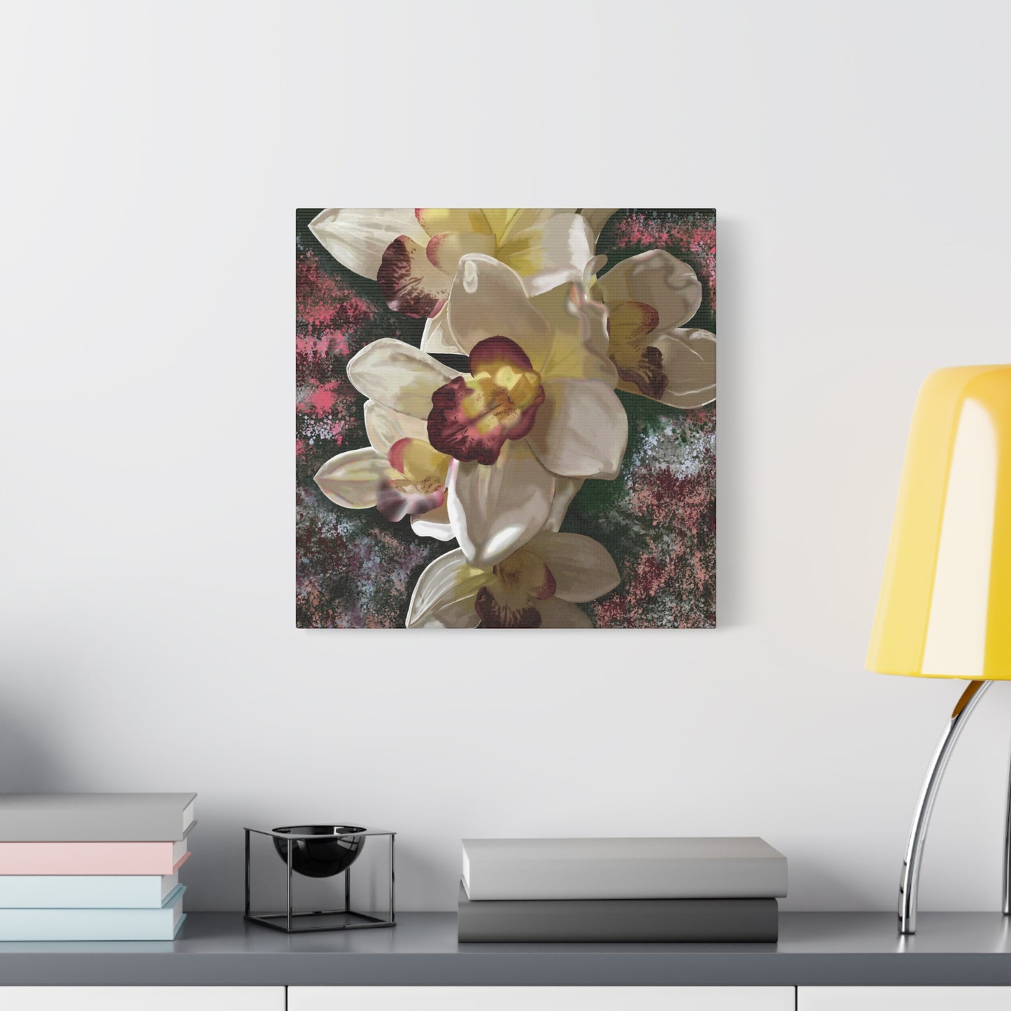 Orchid Matte Canvas, Stretched, 1.25", Wall Art, Flower Art