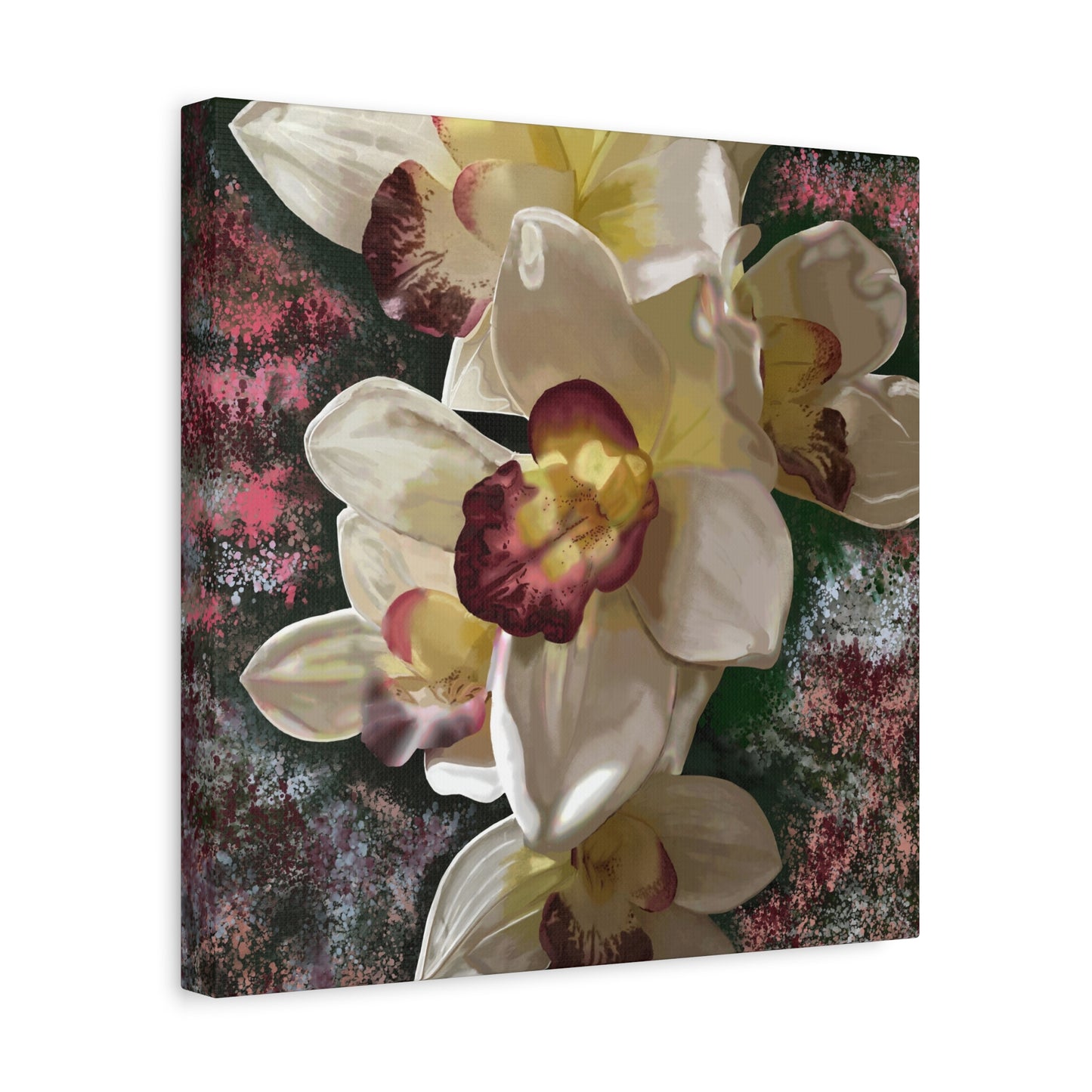 Orchid Matte Canvas, Stretched, 1.25", Wall Art, Flower Art