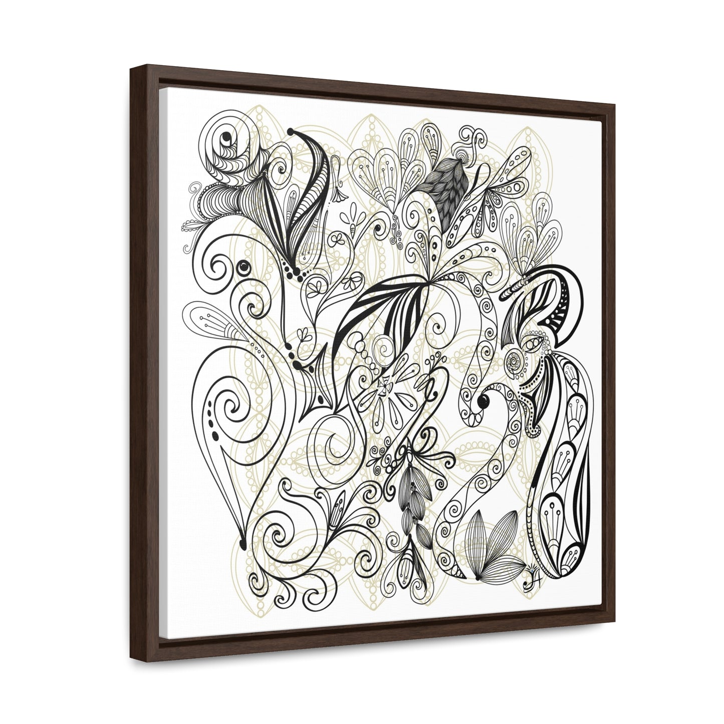 Golden Touch - Original Art-Gallery Canvas Print, Square Frame, Gift, Wall Art,
