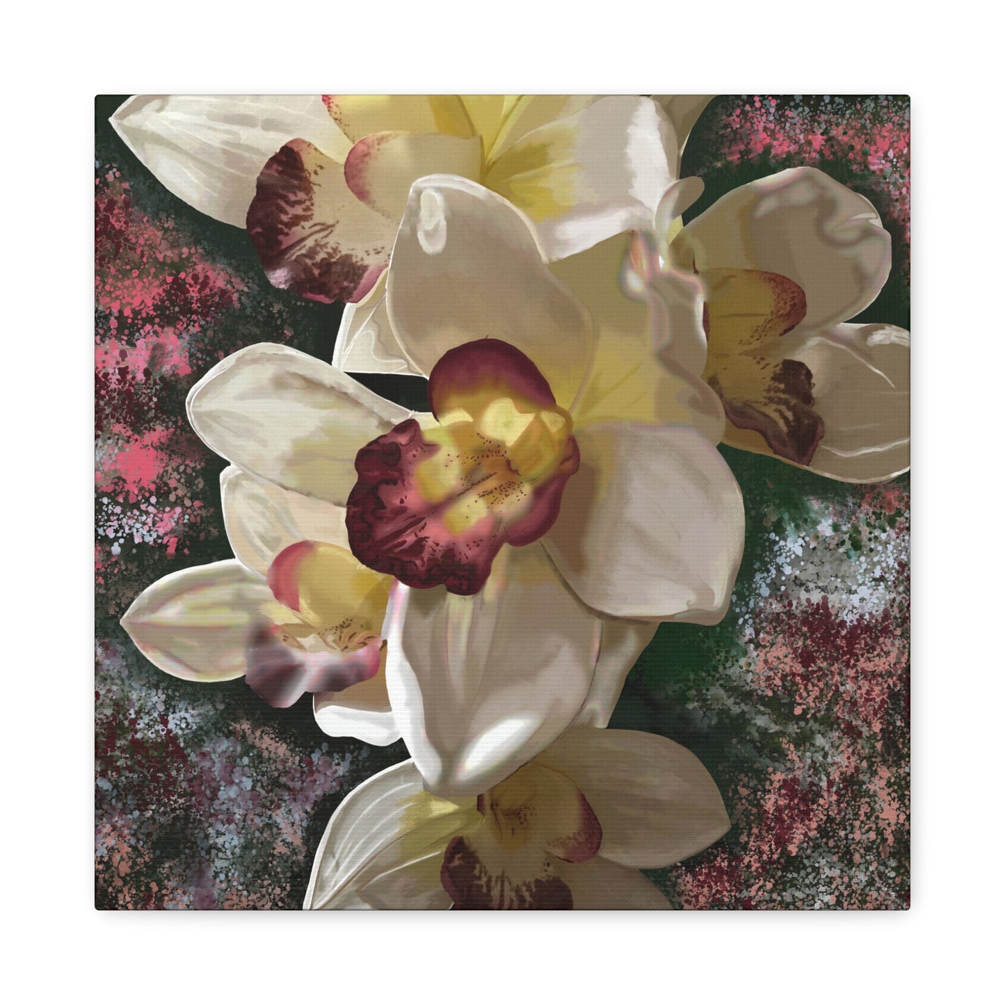 Orchid Matte Canvas, Stretched, 1.25", Wall Art, Flower Art