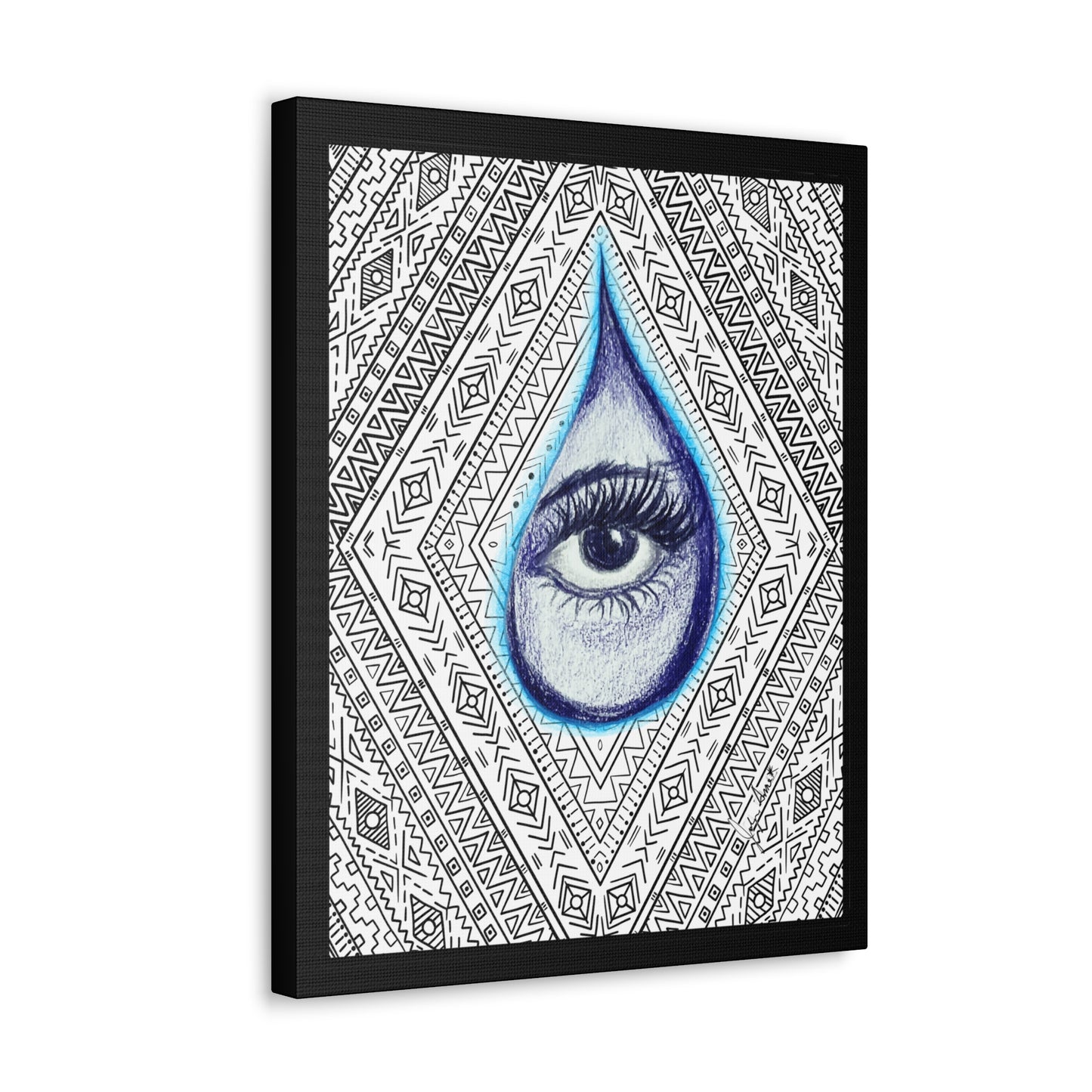 Tears Within-JolyneAnne Art Gallery Wrapped Canvas, Gift ideas, Original Artwork, Wall Art