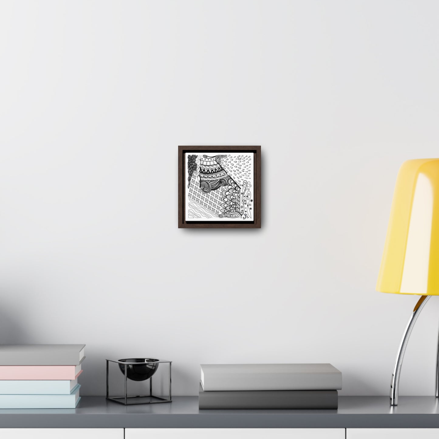 Waterproof Test - Original Art-Gallery Canvas Wraps, Square Frame