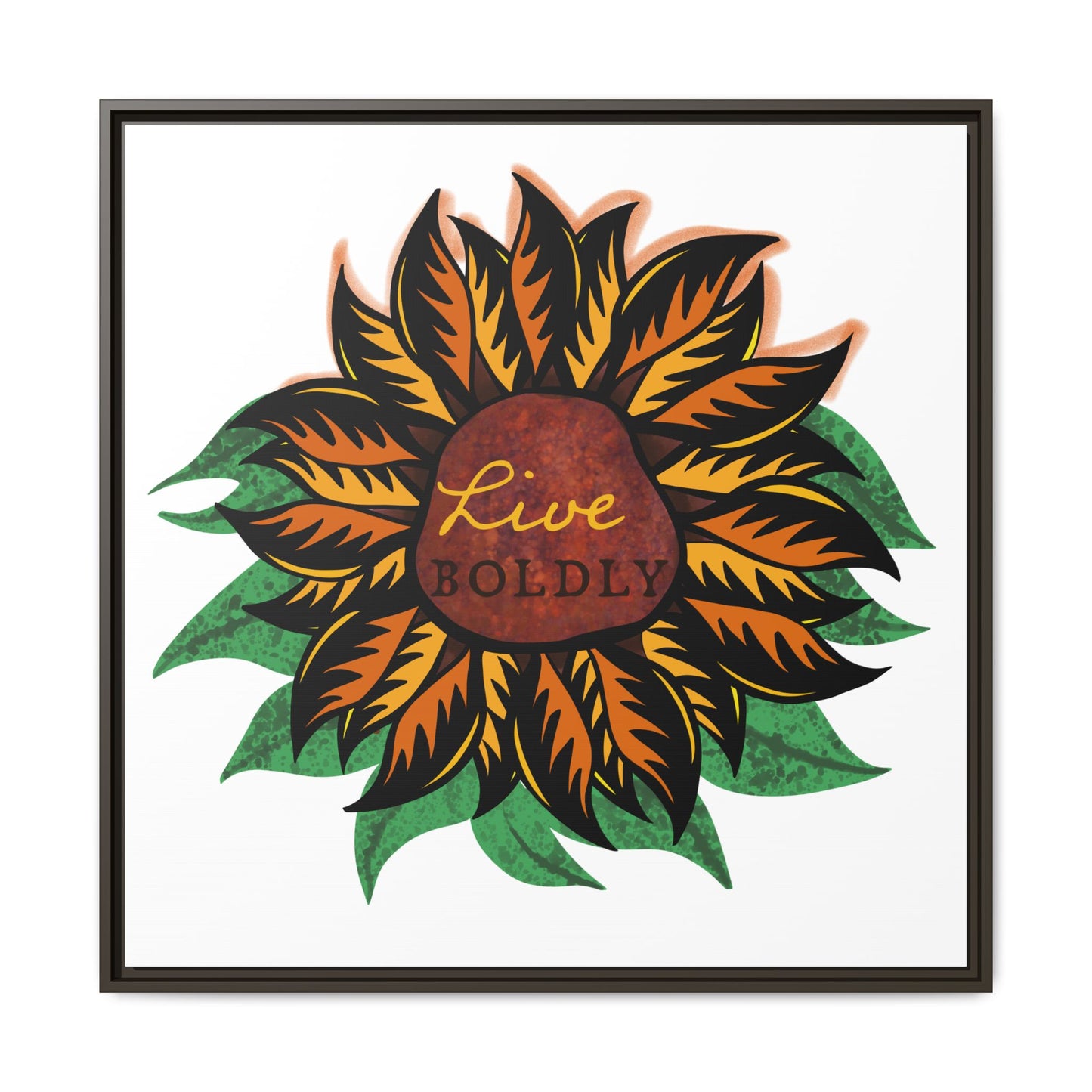 Live Boldly, Matte Canvas, Framed (Multi-color)