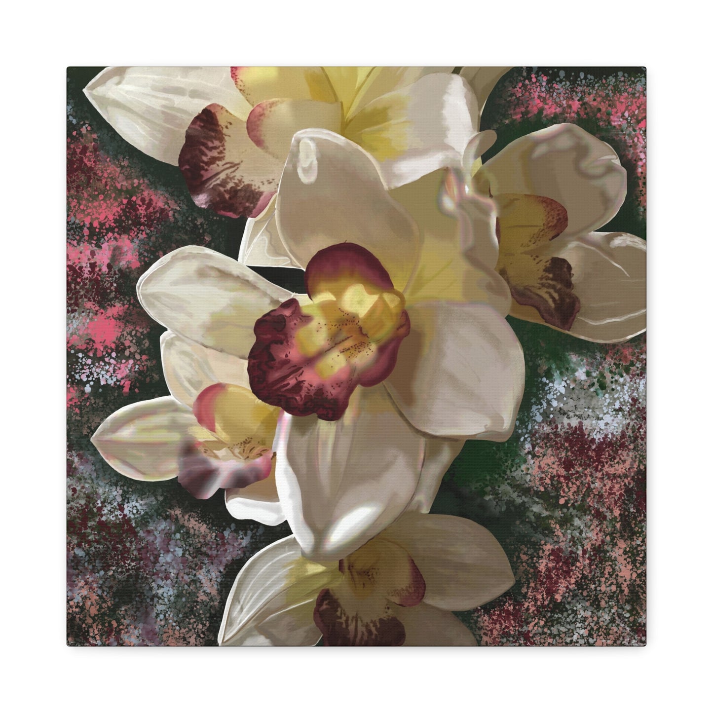 Orchid Matte Canvas, Stretched, 1.25", Wall Art, Flower Art