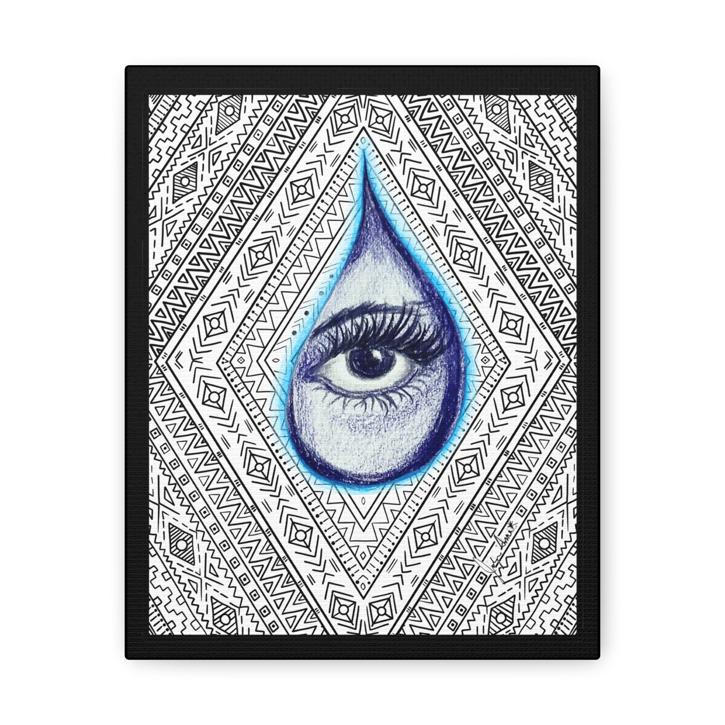 Tears Within-JolyneAnne Art Gallery Wrapped Canvas, Gift ideas, Original Artwork, Wall Art