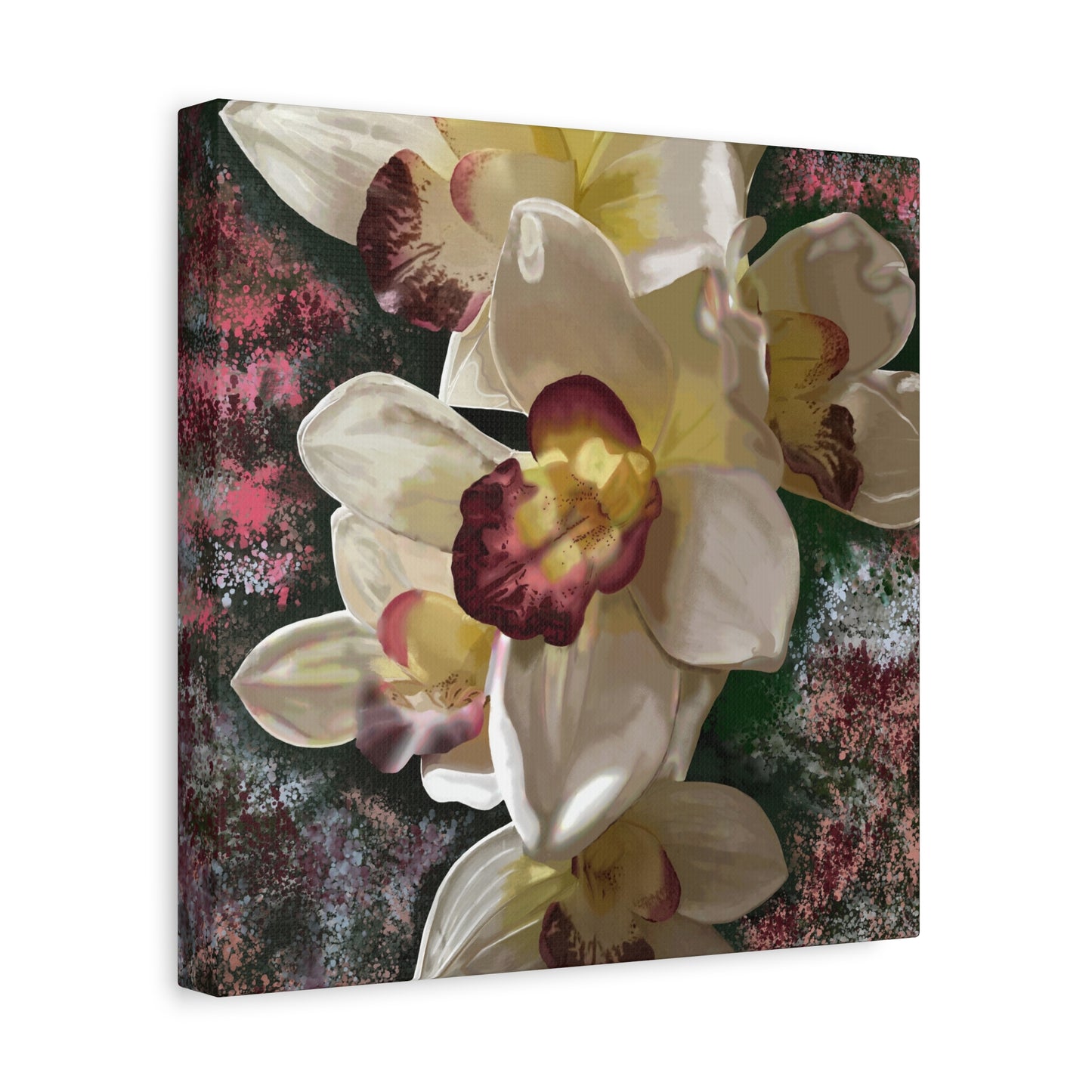 Orchid Matte Canvas, Stretched, 1.25", Wall Art, Flower Art