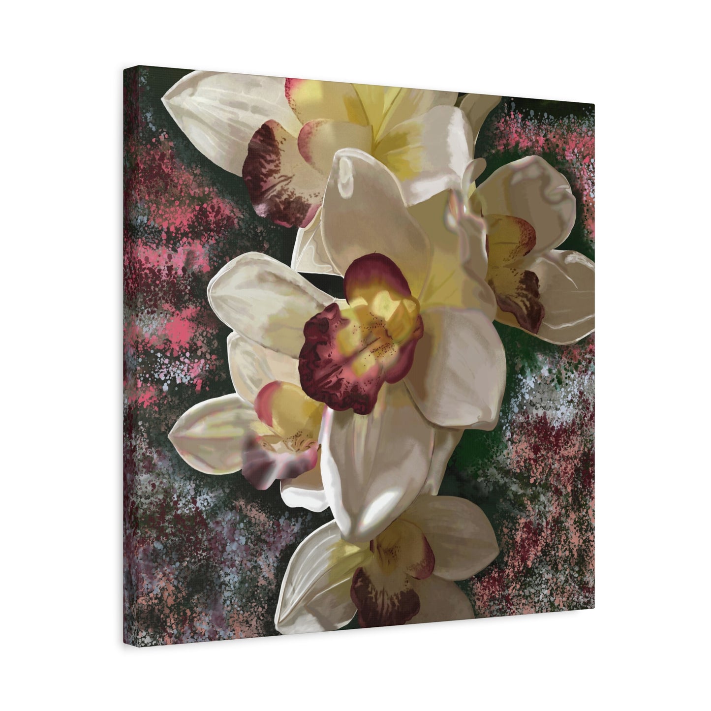 Orchid Matte Canvas, Stretched, 1.25", Wall Art, Flower Art