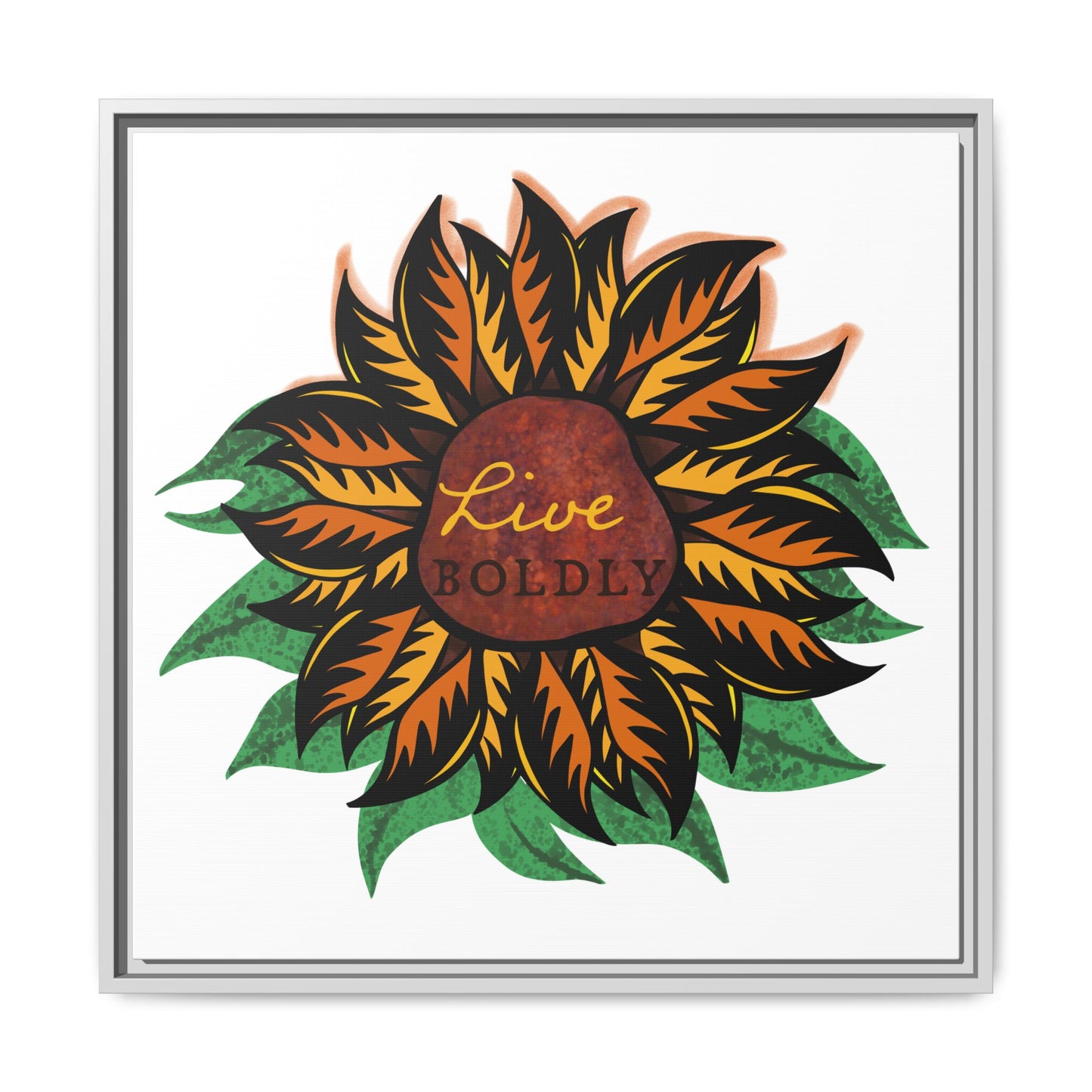 Live Boldly, Matte Canvas, Framed (Multi-color)