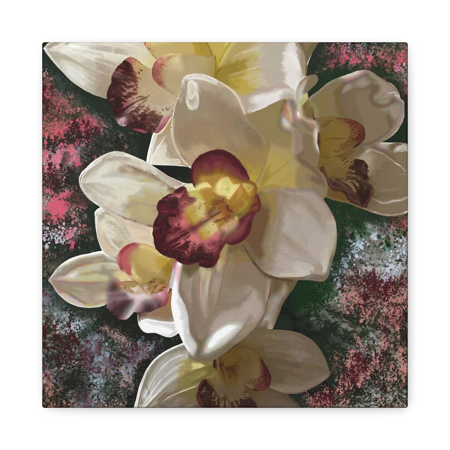 Orchid Matte Canvas, Stretched, 1.25", Wall Art, Flower Art