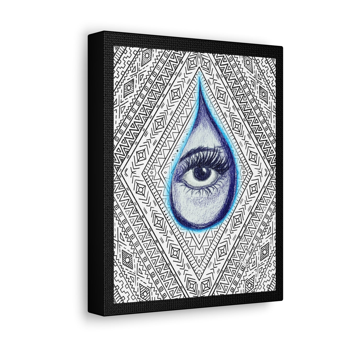 Tears Within-JolyneAnne Art Gallery Wrapped Canvas, Gift ideas, Original Artwork, Wall Art