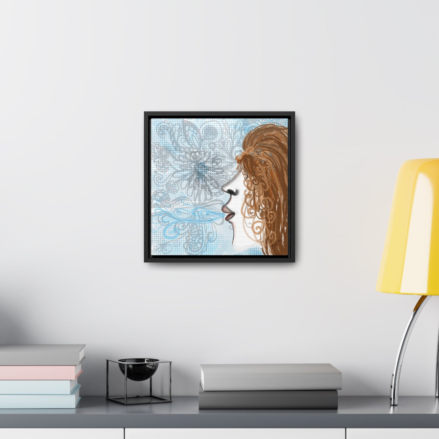 Breath-Original Art-Gallery Canvas Wraps, Square Frame