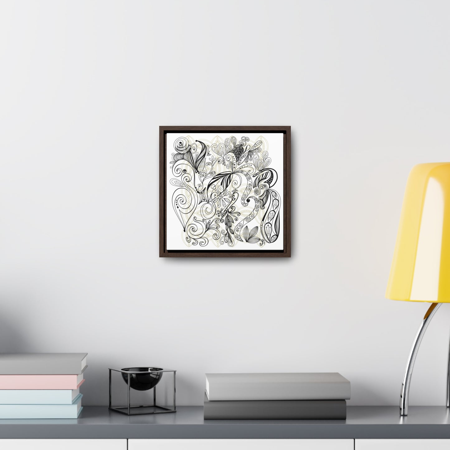 Golden Touch - Original Art-Gallery Canvas Print, Square Frame, Gift, Wall Art,
