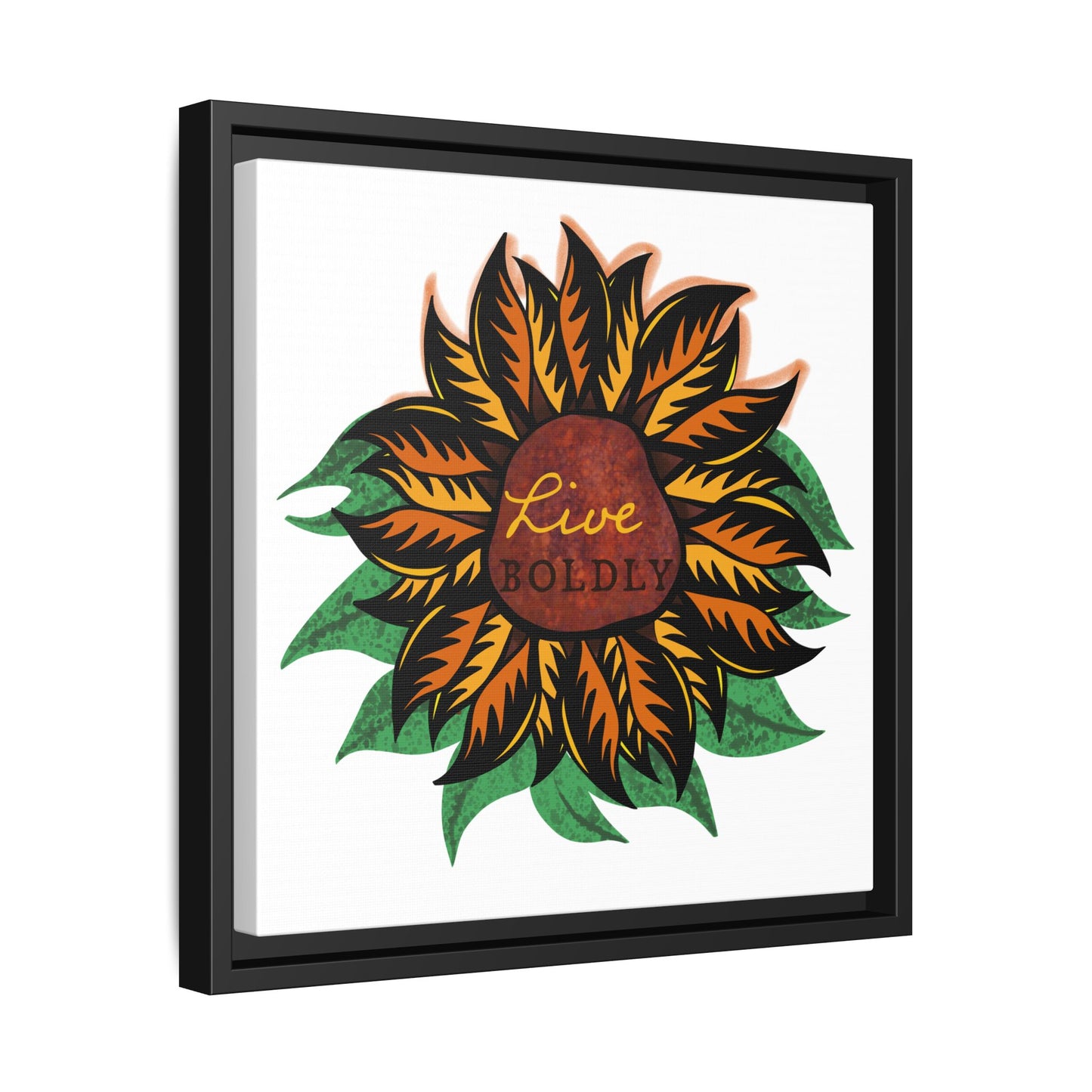 Live Boldly, Matte Canvas, Framed (Multi-color)