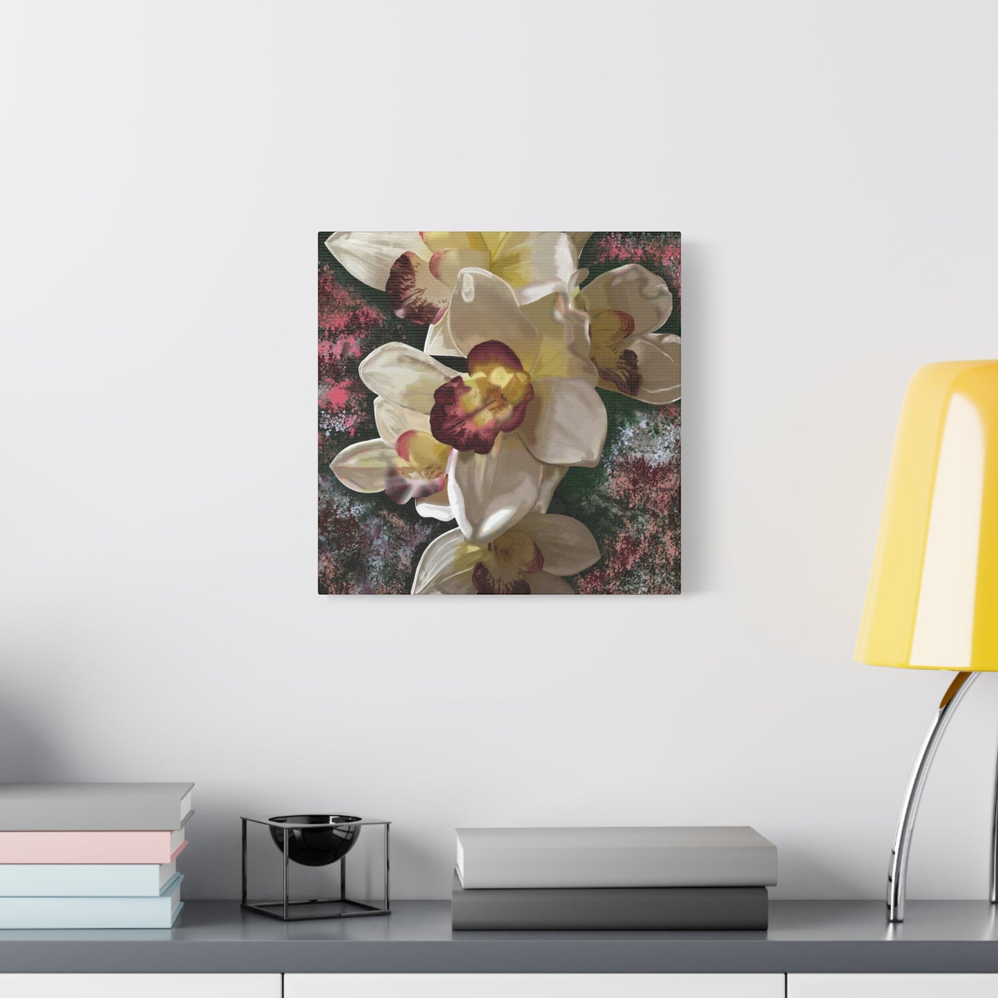 Orchid Matte Canvas, Stretched, 1.25", Wall Art, Flower Art