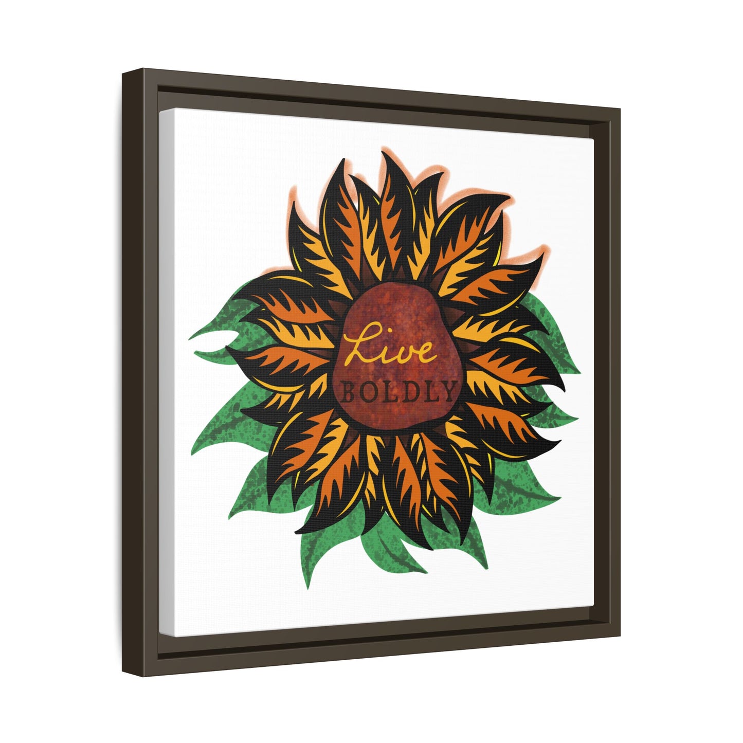 Live Boldly, Matte Canvas, Framed (Multi-color)