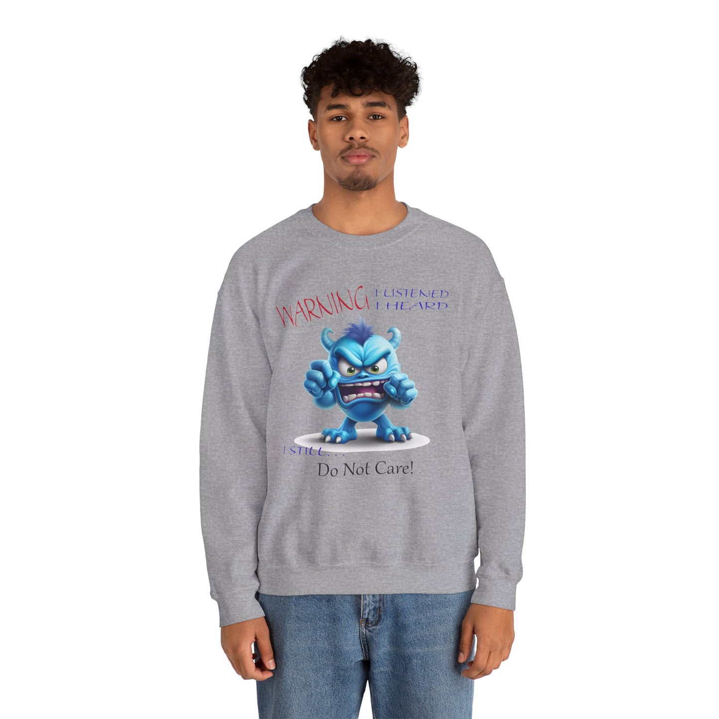 Blue Monster, Unisex Heavy Blend™ Crewneck Sweatshirt