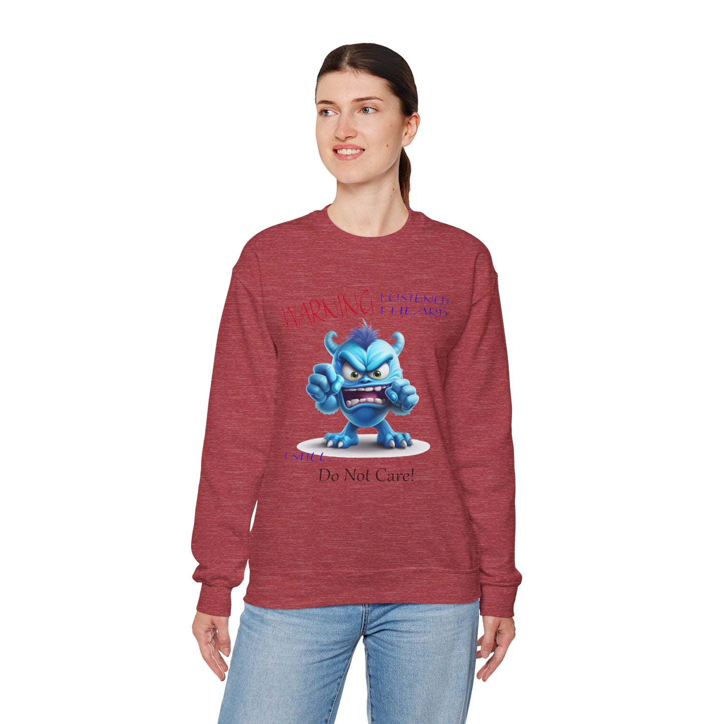 Blue Monster, Unisex Heavy Blend™ Crewneck Sweatshirt