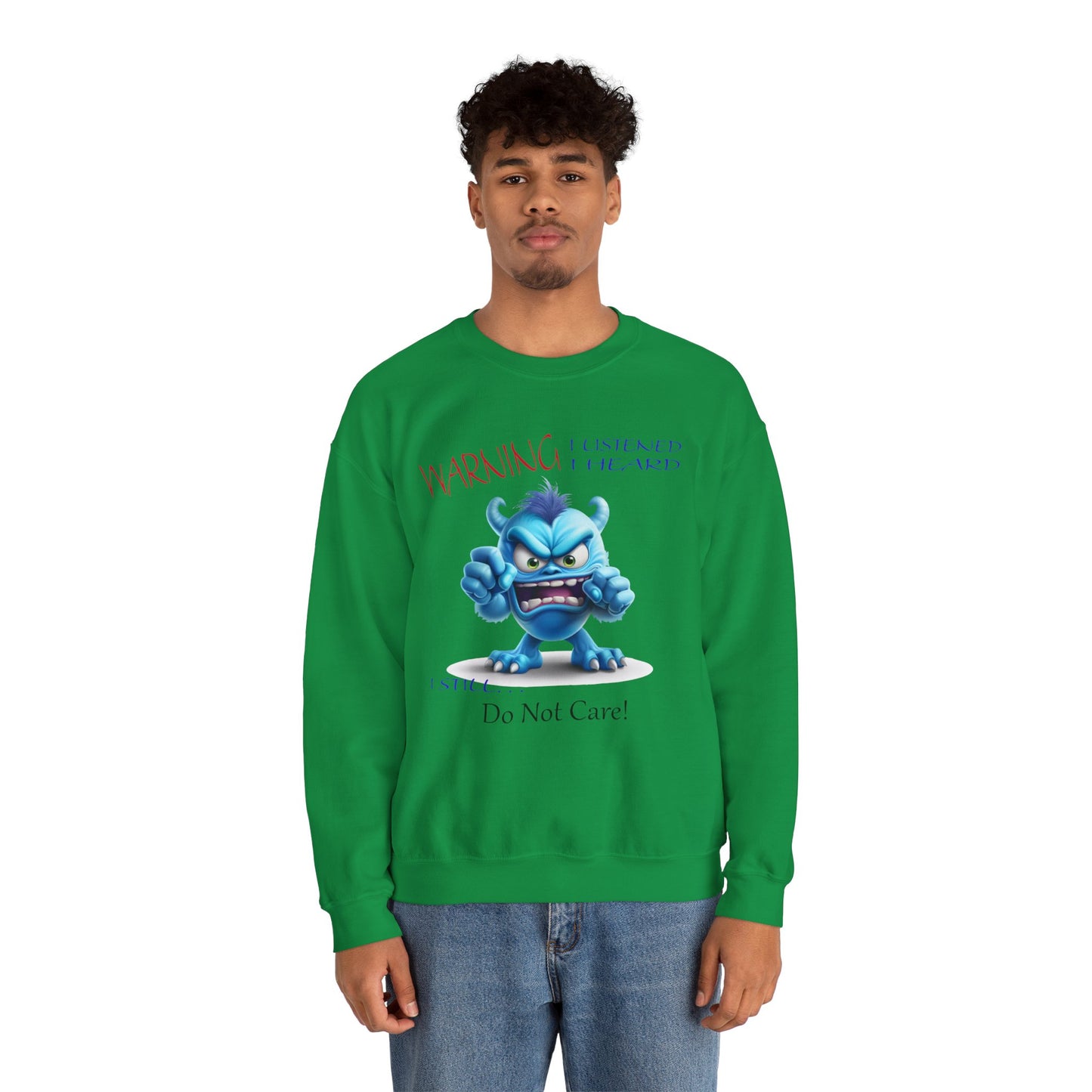 Blue Monster, Unisex Heavy Blend™ Crewneck Sweatshirt