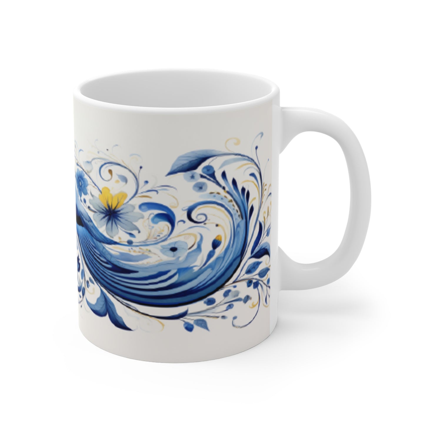 Bird Art 3 Coffee Mug, Artwork, Accessory, Kitchen, Original Design