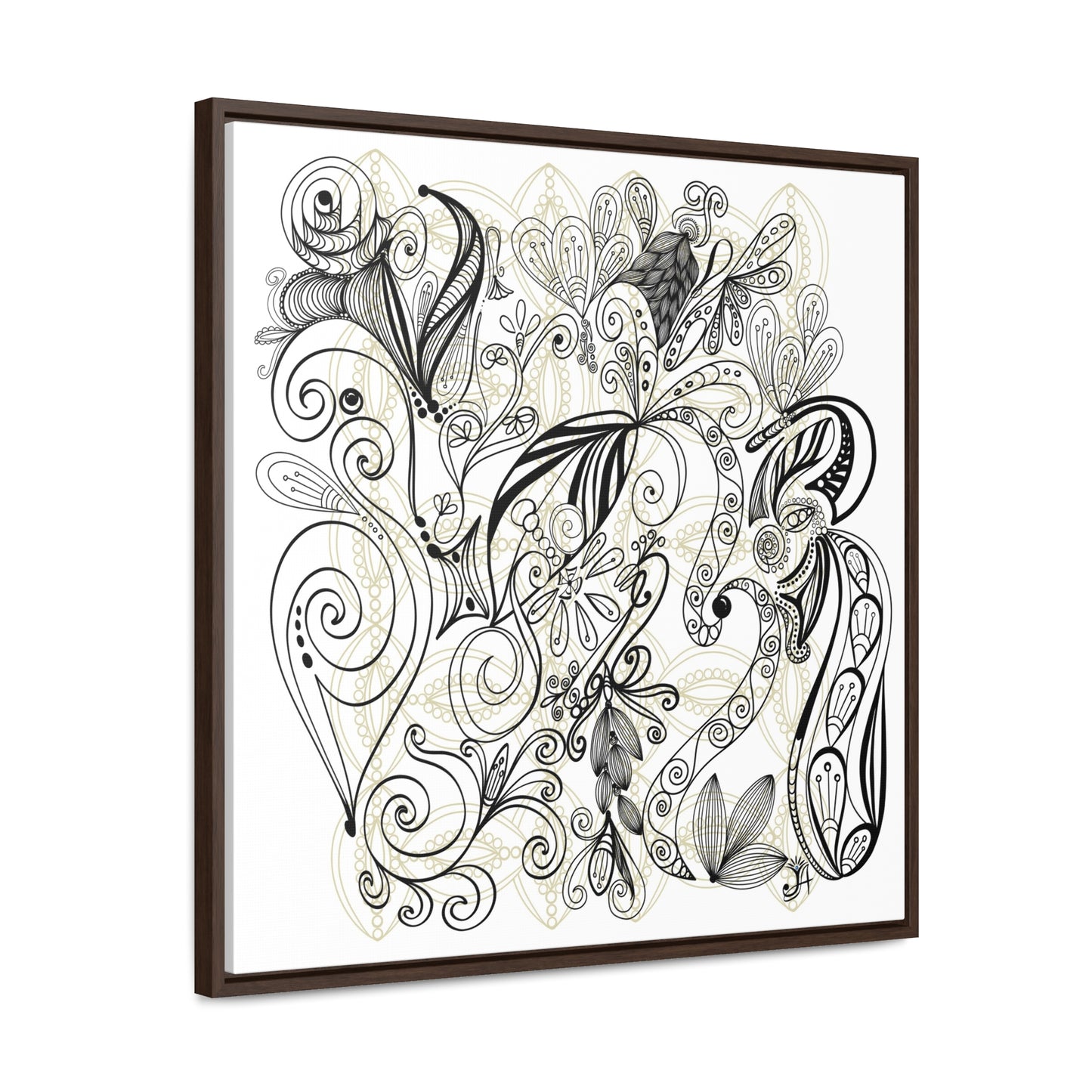 Golden Touch - Original Art-Gallery Canvas Print, Square Frame, Gift, Wall Art,