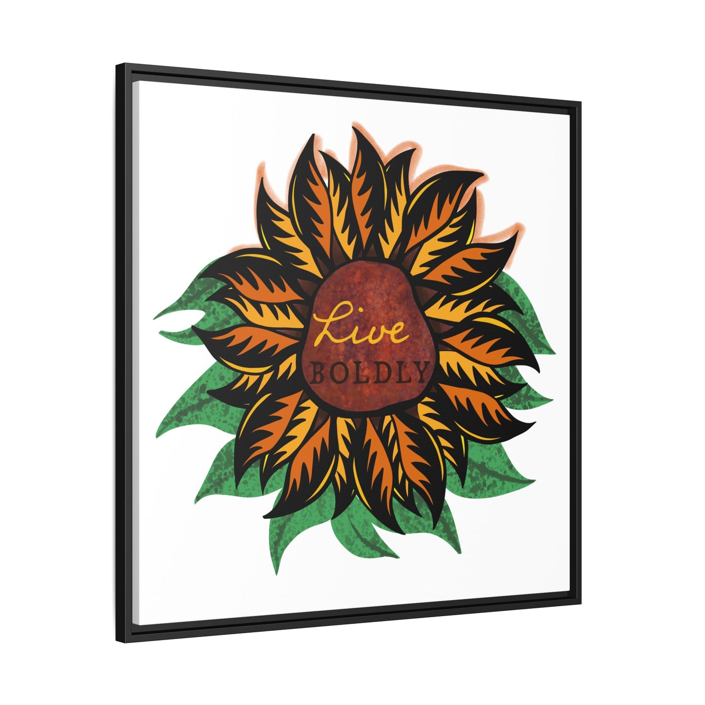 Live Boldly, Matte Canvas, Framed (Multi-color)