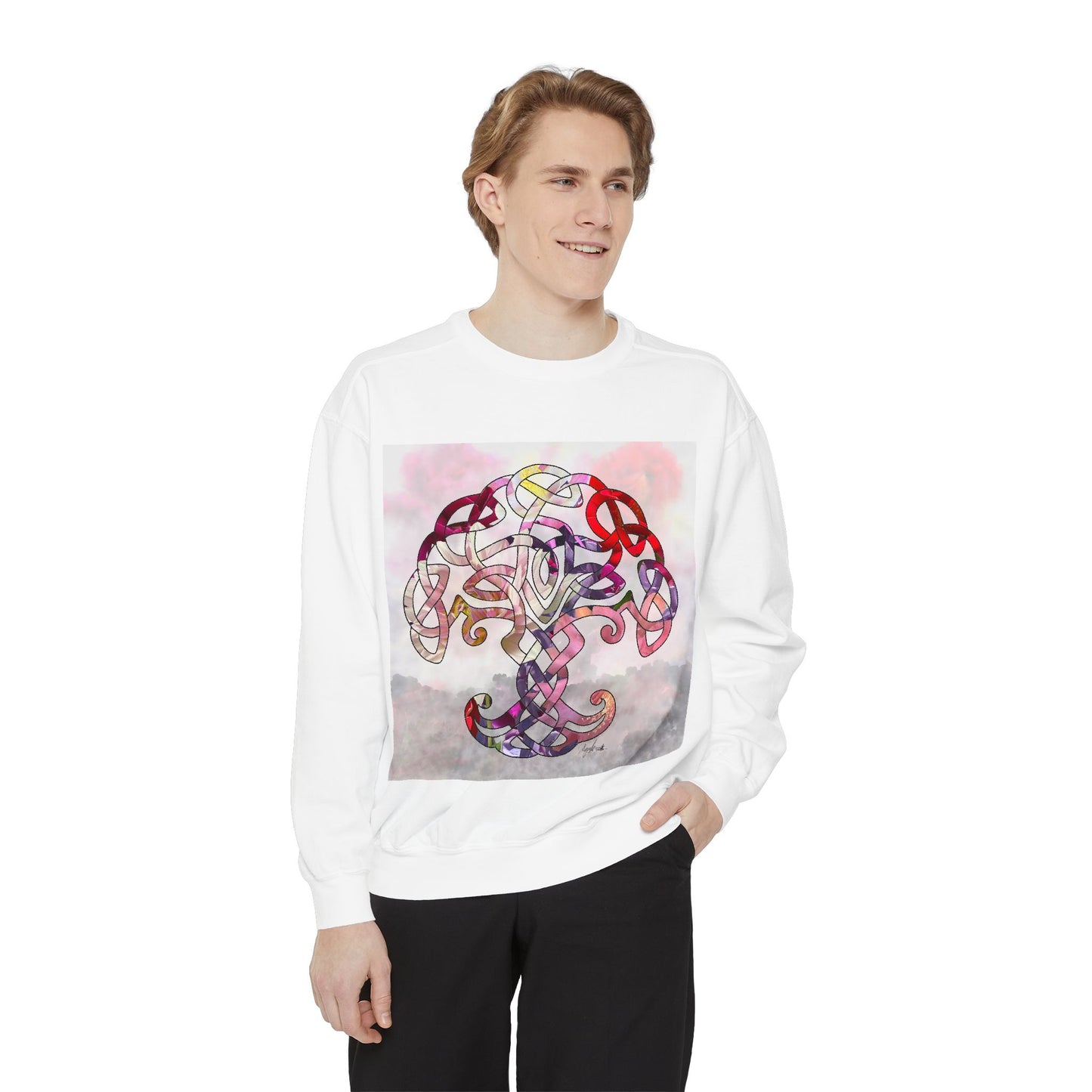 Tree of Life, Unisex Garment-Dyed Sweatshirt