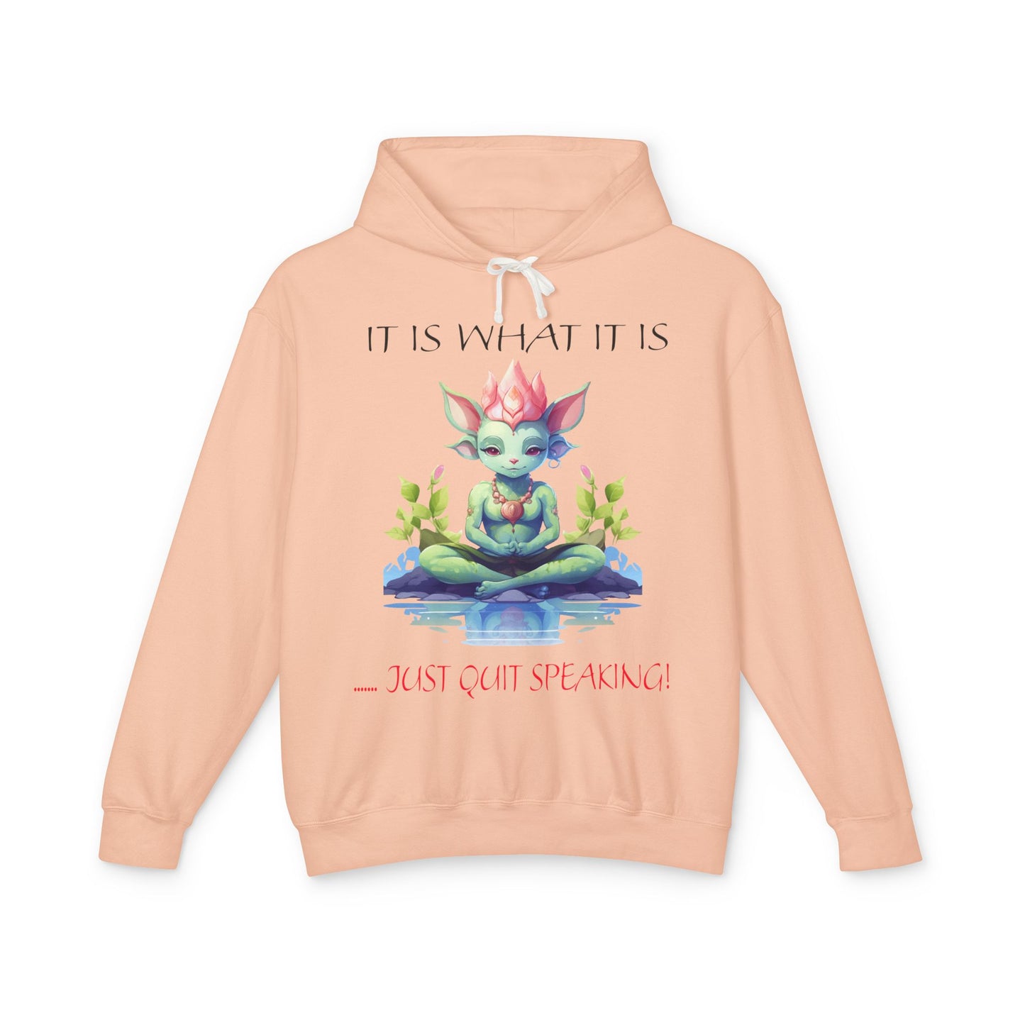 It Is What It Is Unisex Lightweight Hooded Sweatshirt