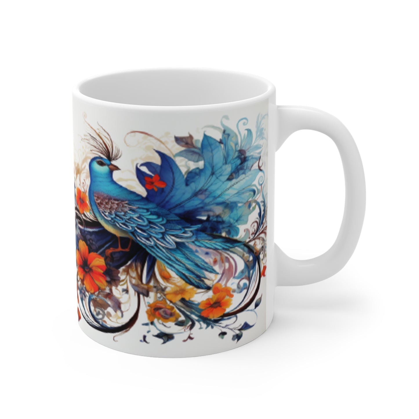 Bird Art 1 Coffee Mug, Artwork, Accessory, Kitchen, Original Design