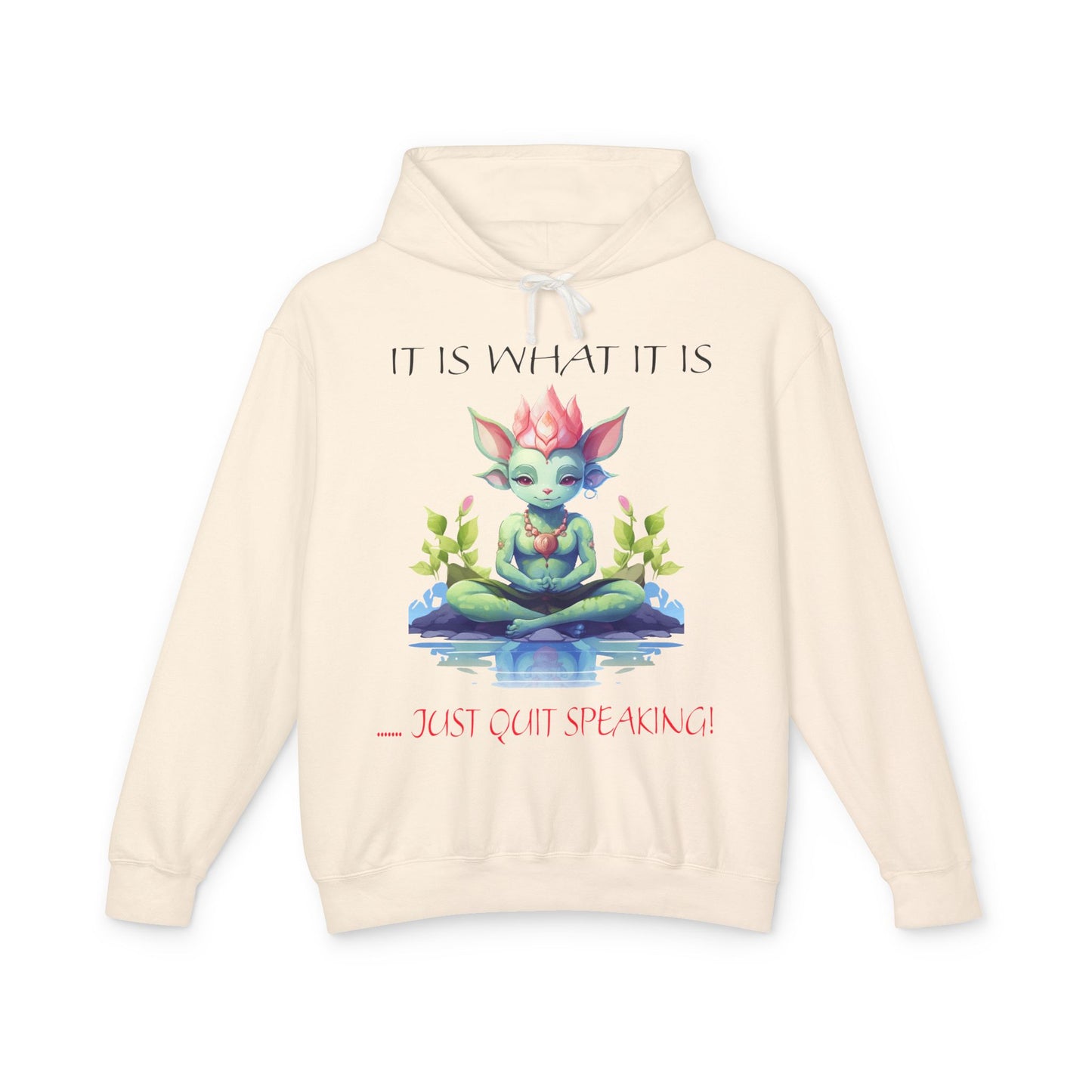 It Is What It Is Unisex Lightweight Hooded Sweatshirt