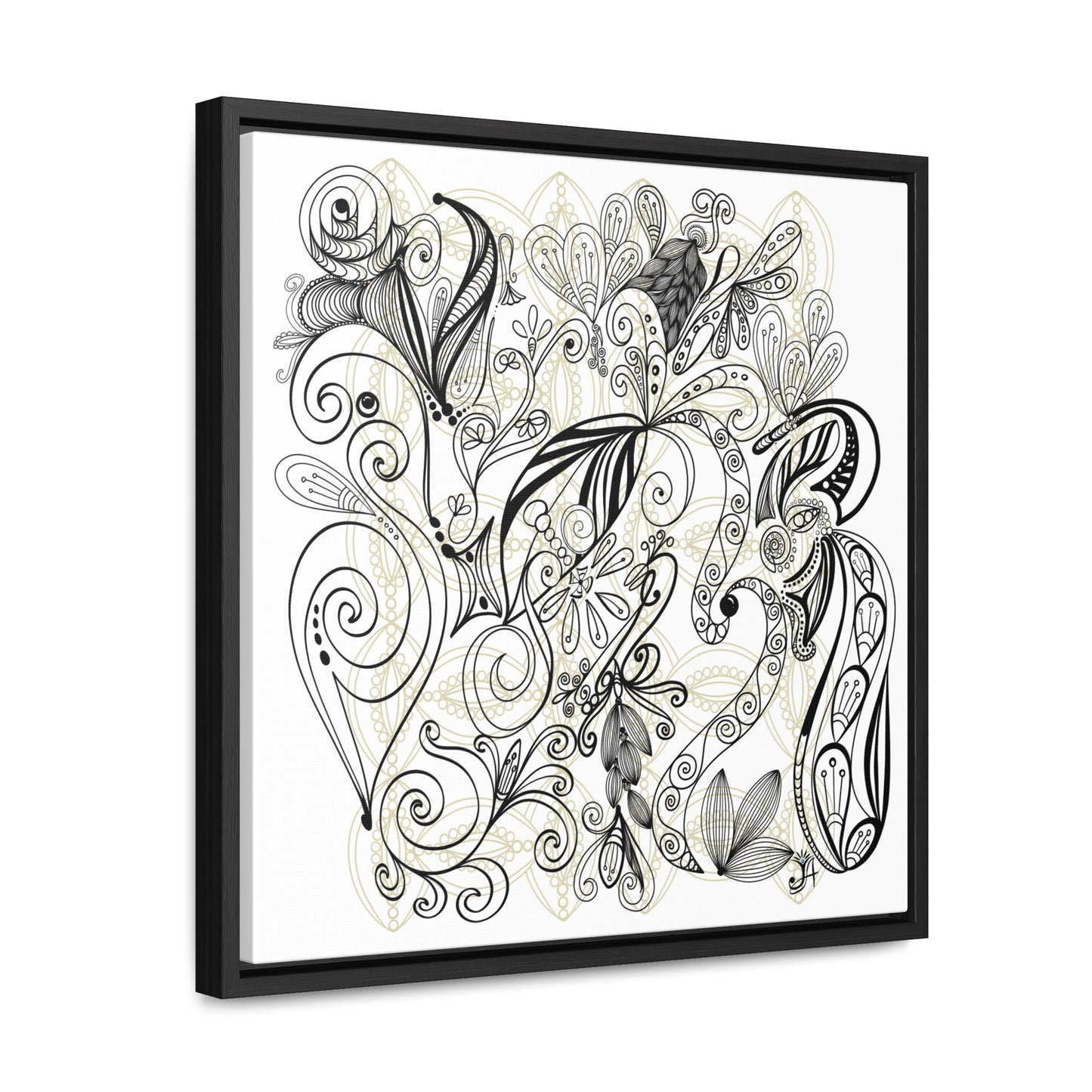 Golden Touch - Original Art-Gallery Canvas Print, Square Frame, Gift, Wall Art,