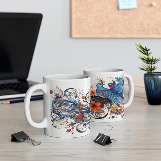 Bird Art 1 Coffee Mug, Artwork, Accessory, Kitchen, Original Design