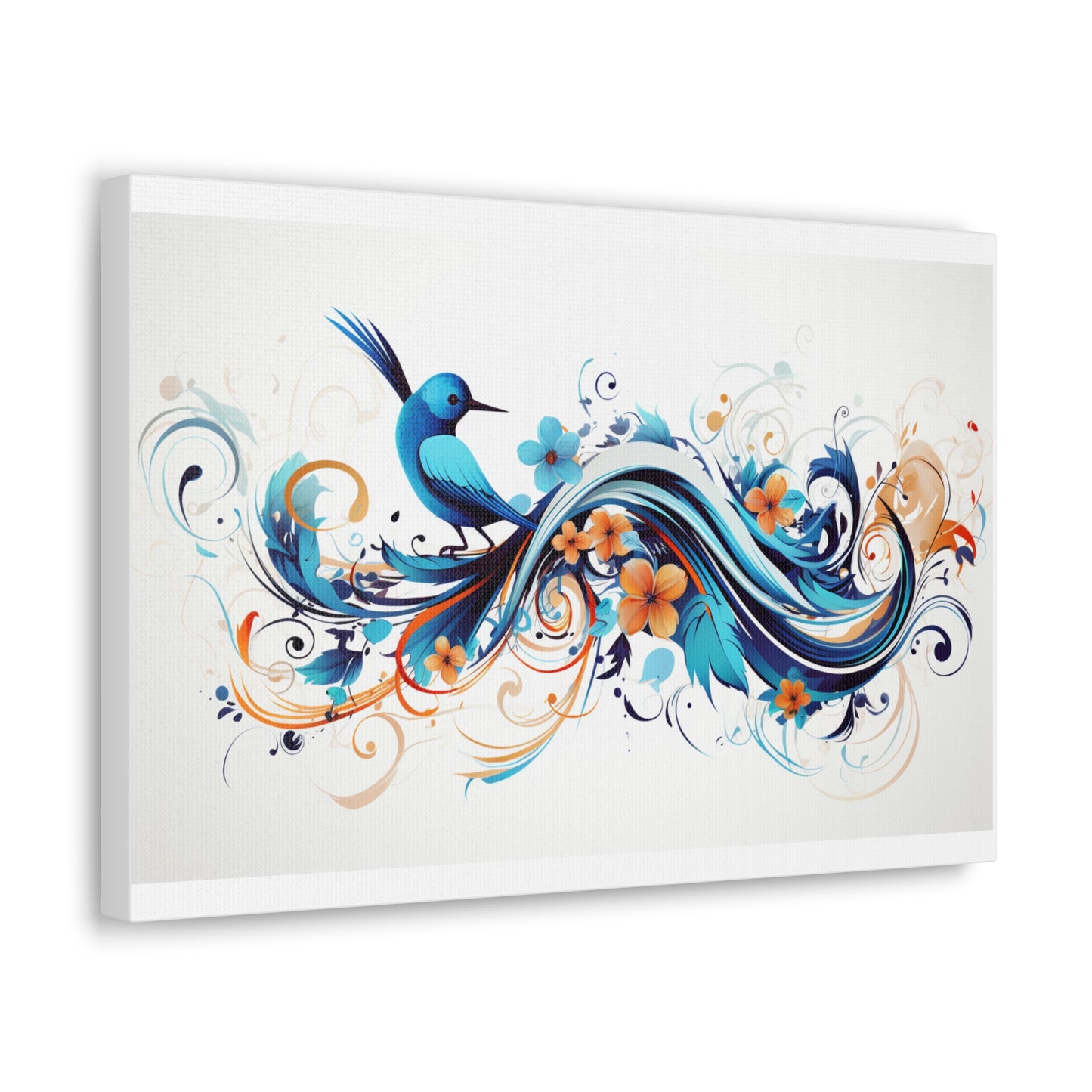 Blue Bird Artwork Canvas Gallery Wraps