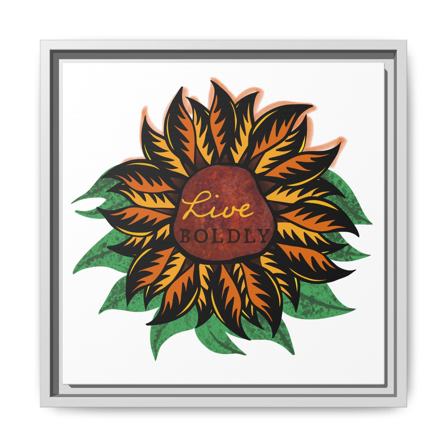 Live Boldly, Matte Canvas, Framed (Multi-color)