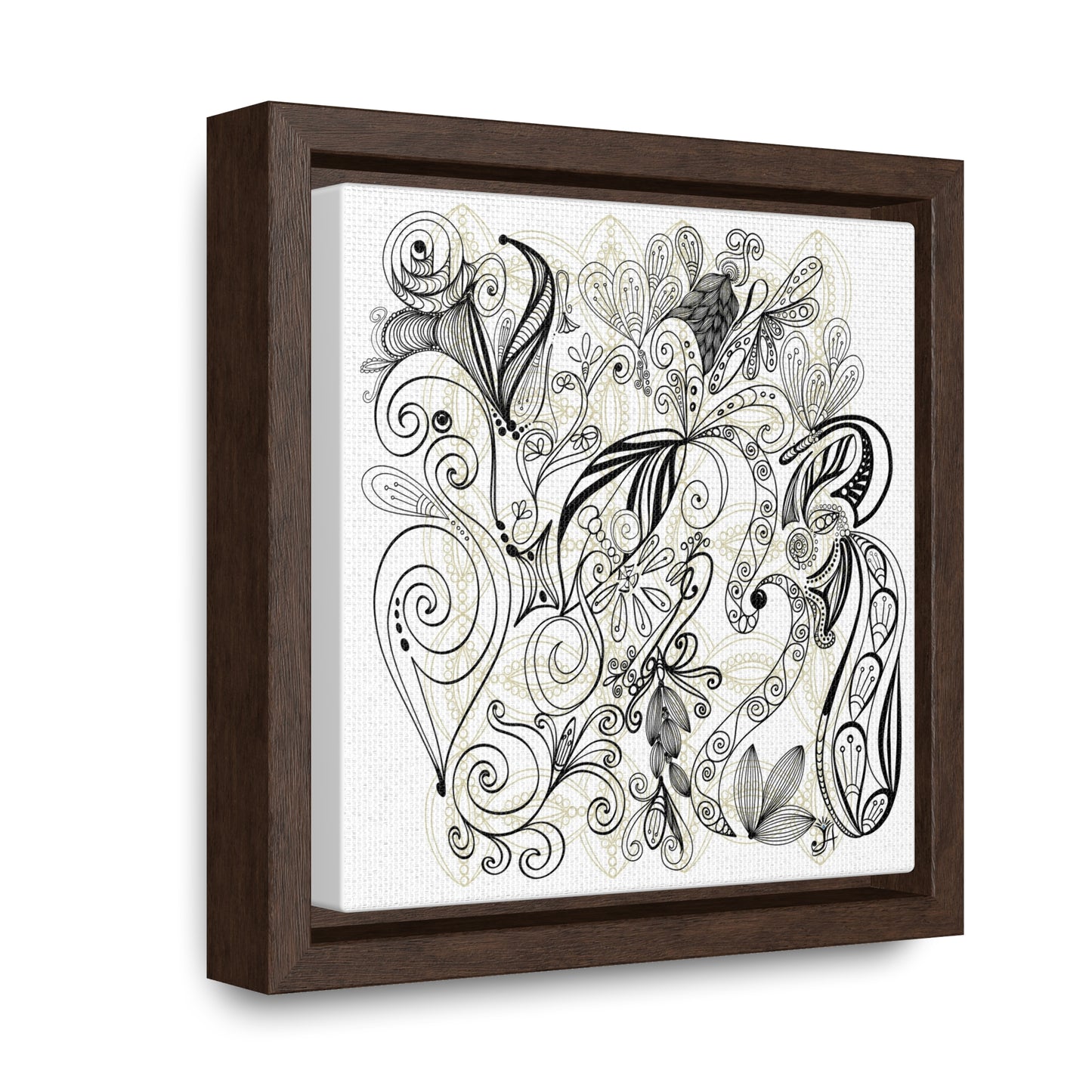 Golden Touch - Original Art-Gallery Canvas Print, Square Frame, Gift, Wall Art,