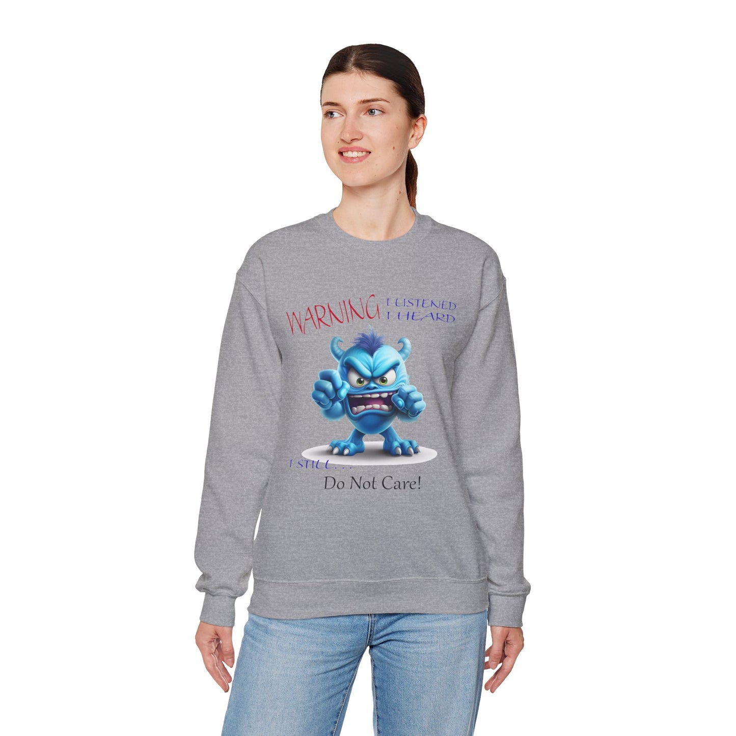 Blue Monster, Unisex Heavy Blend™ Crewneck Sweatshirt