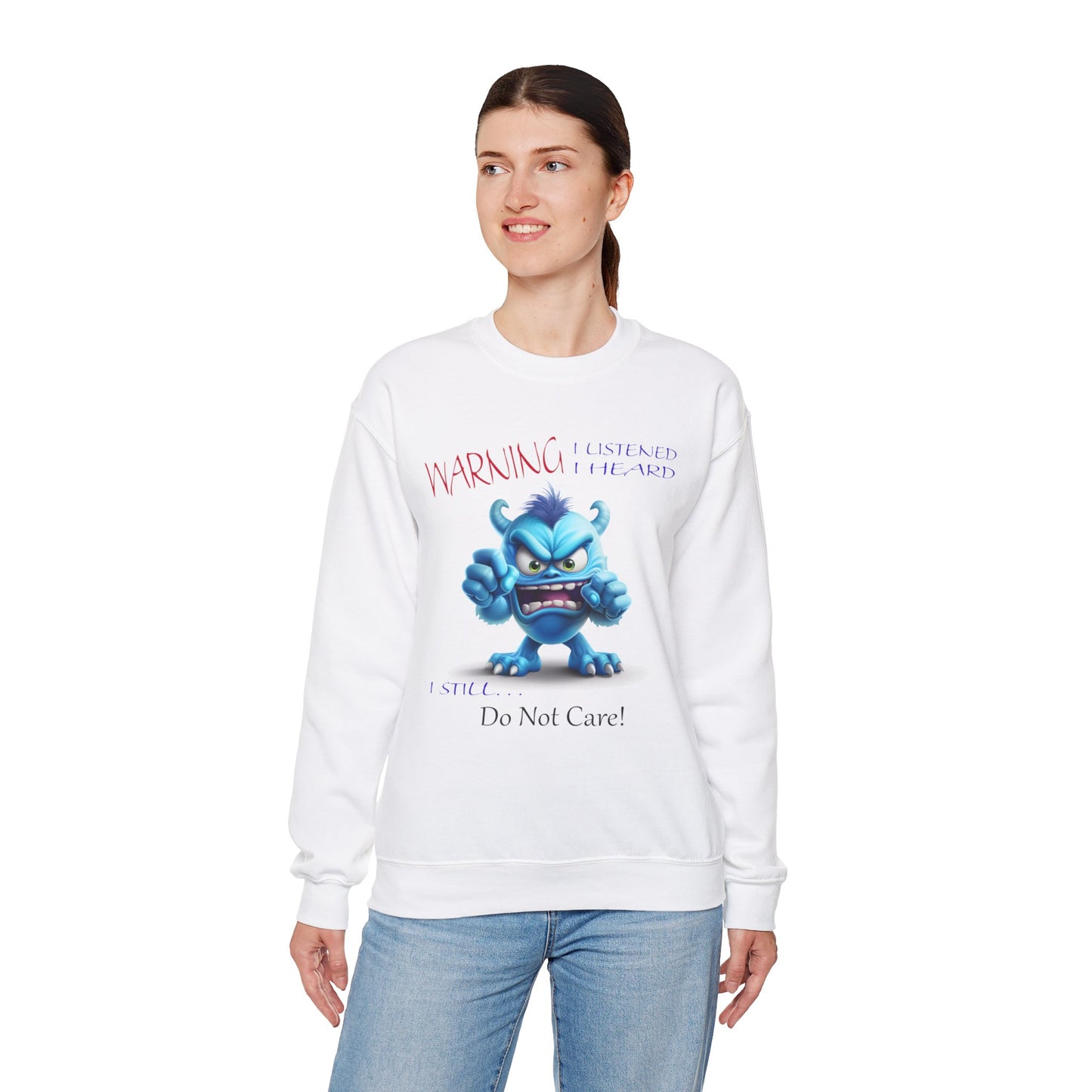 Blue Monster, Unisex Heavy Blend™ Crewneck Sweatshirt