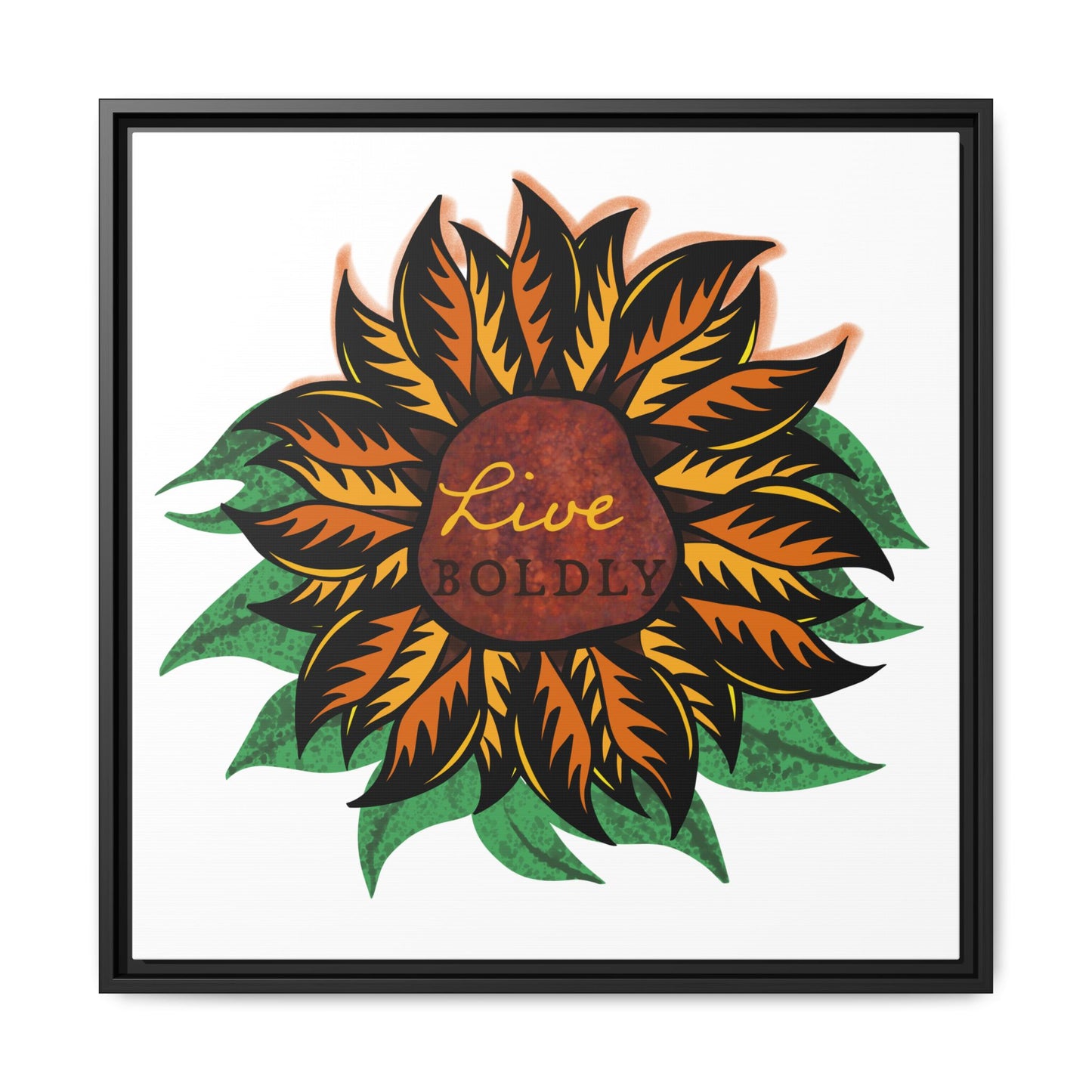 Live Boldly, Matte Canvas, Framed (Multi-color)