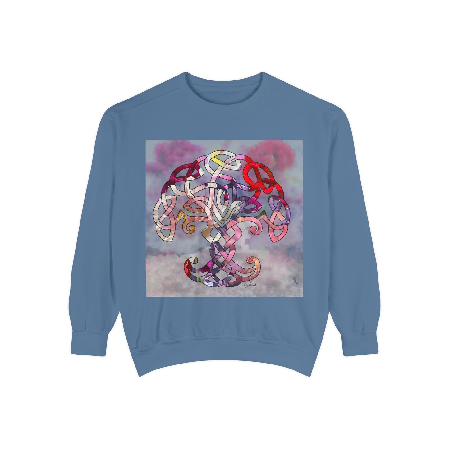 Tree of Life, Unisex Garment-Dyed Sweatshirt