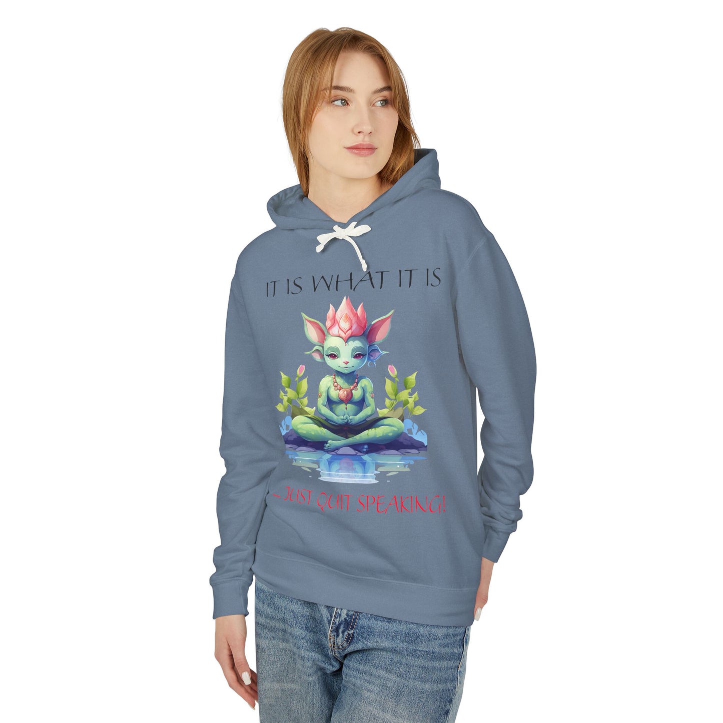 It Is What It Is Unisex Lightweight Hooded Sweatshirt