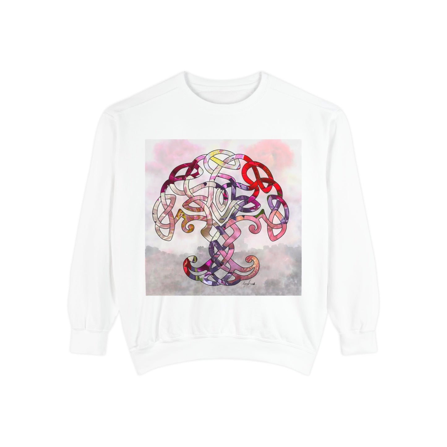 Tree of Life, Unisex Garment-Dyed Sweatshirt