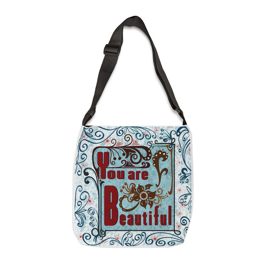 You are beautiful - Adjustable Tote Bag