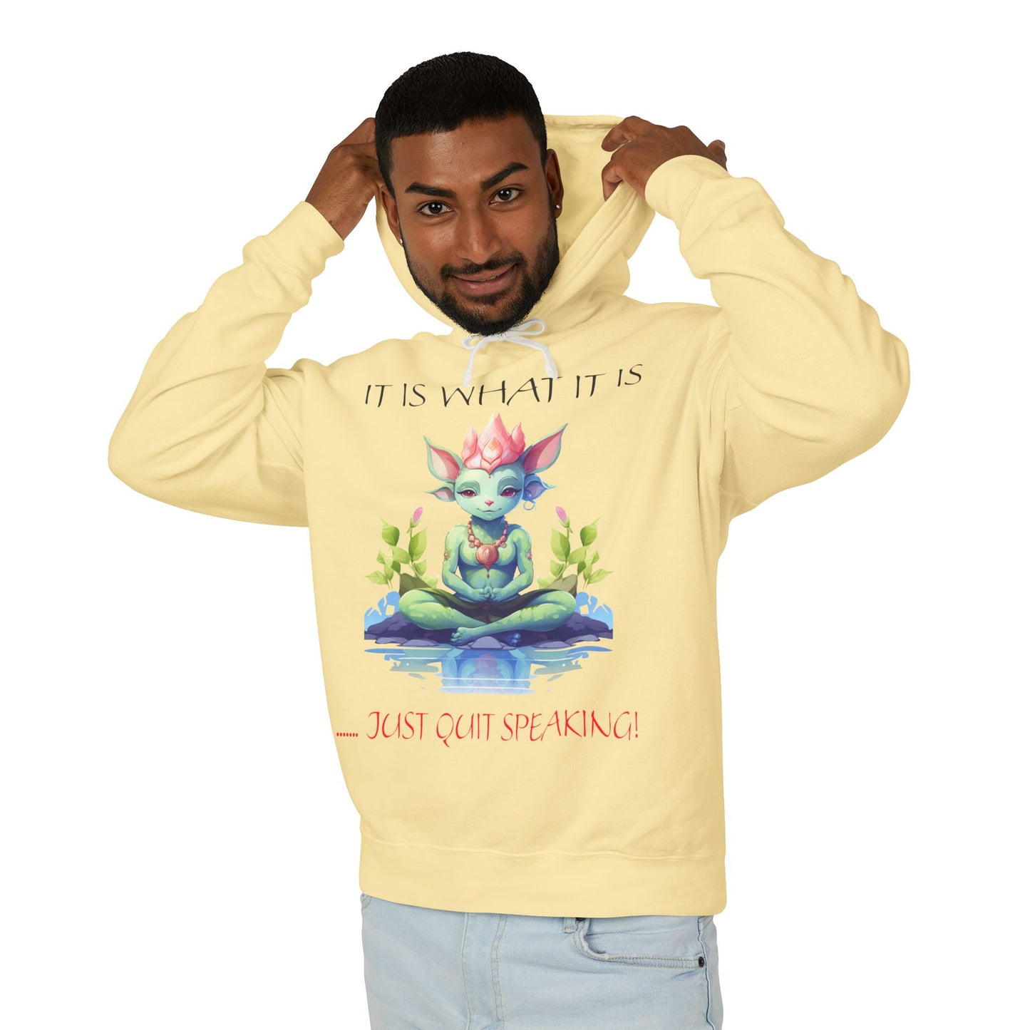 It Is What It Is Unisex Lightweight Hooded Sweatshirt