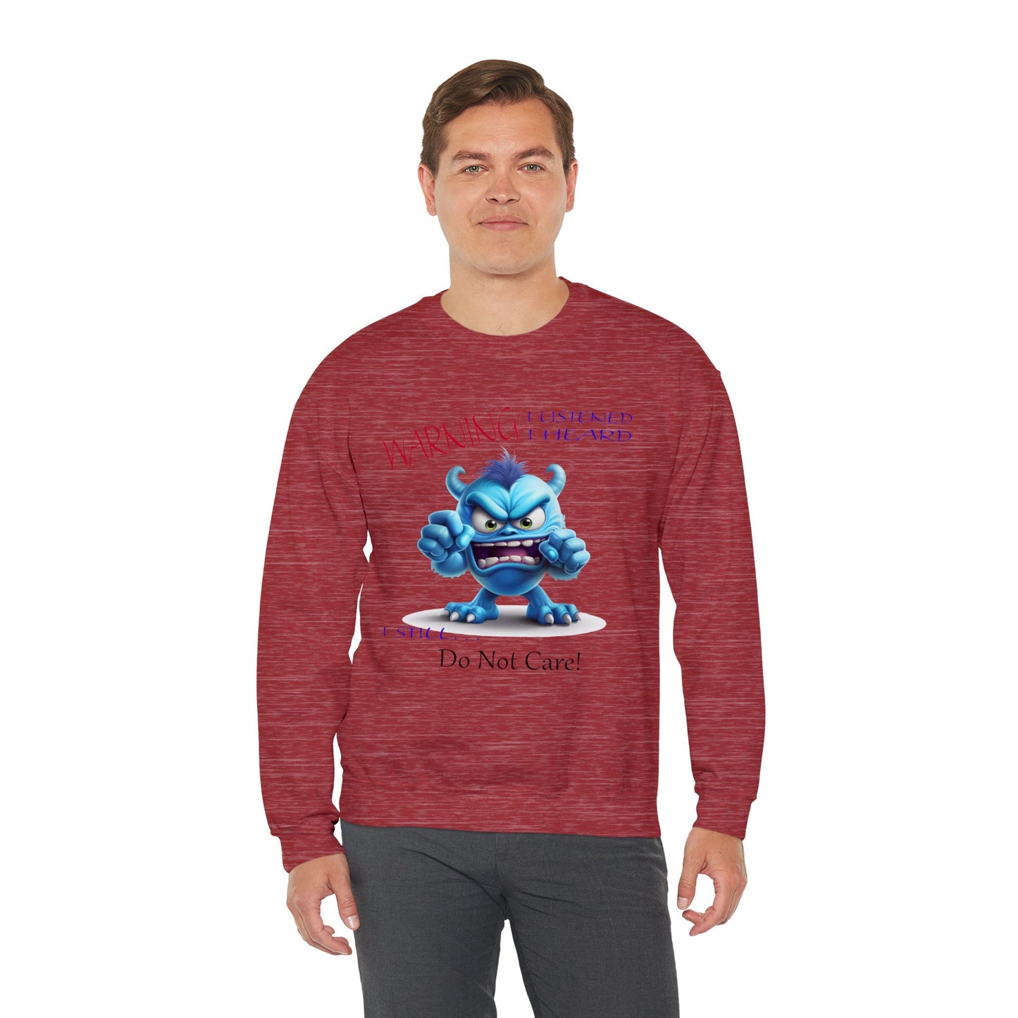 Blue Monster, Unisex Heavy Blend™ Crewneck Sweatshirt